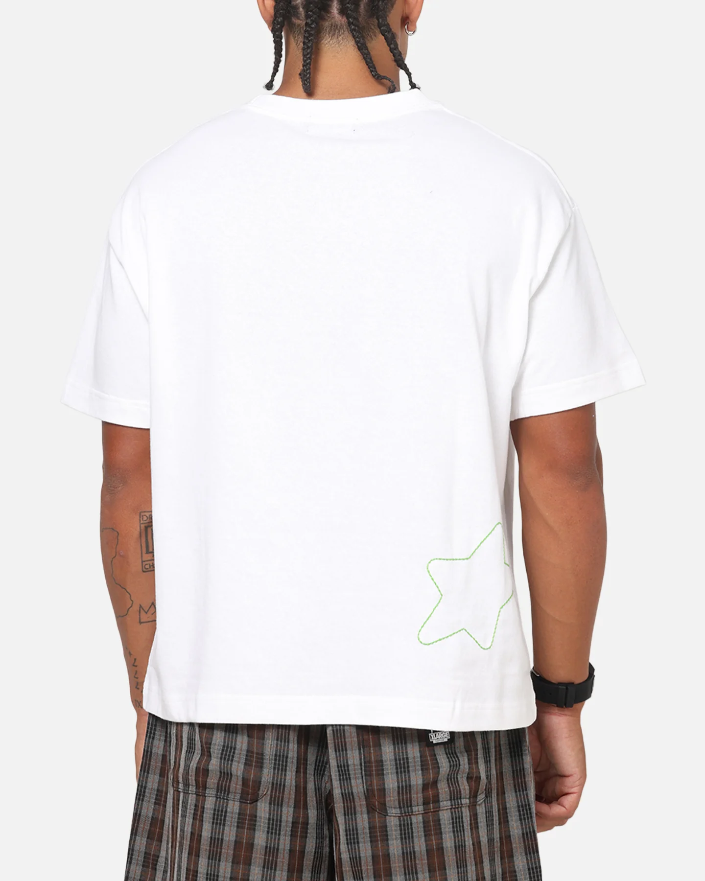 X-Large Italic Star Gorilla T-Shirt White - Image 3