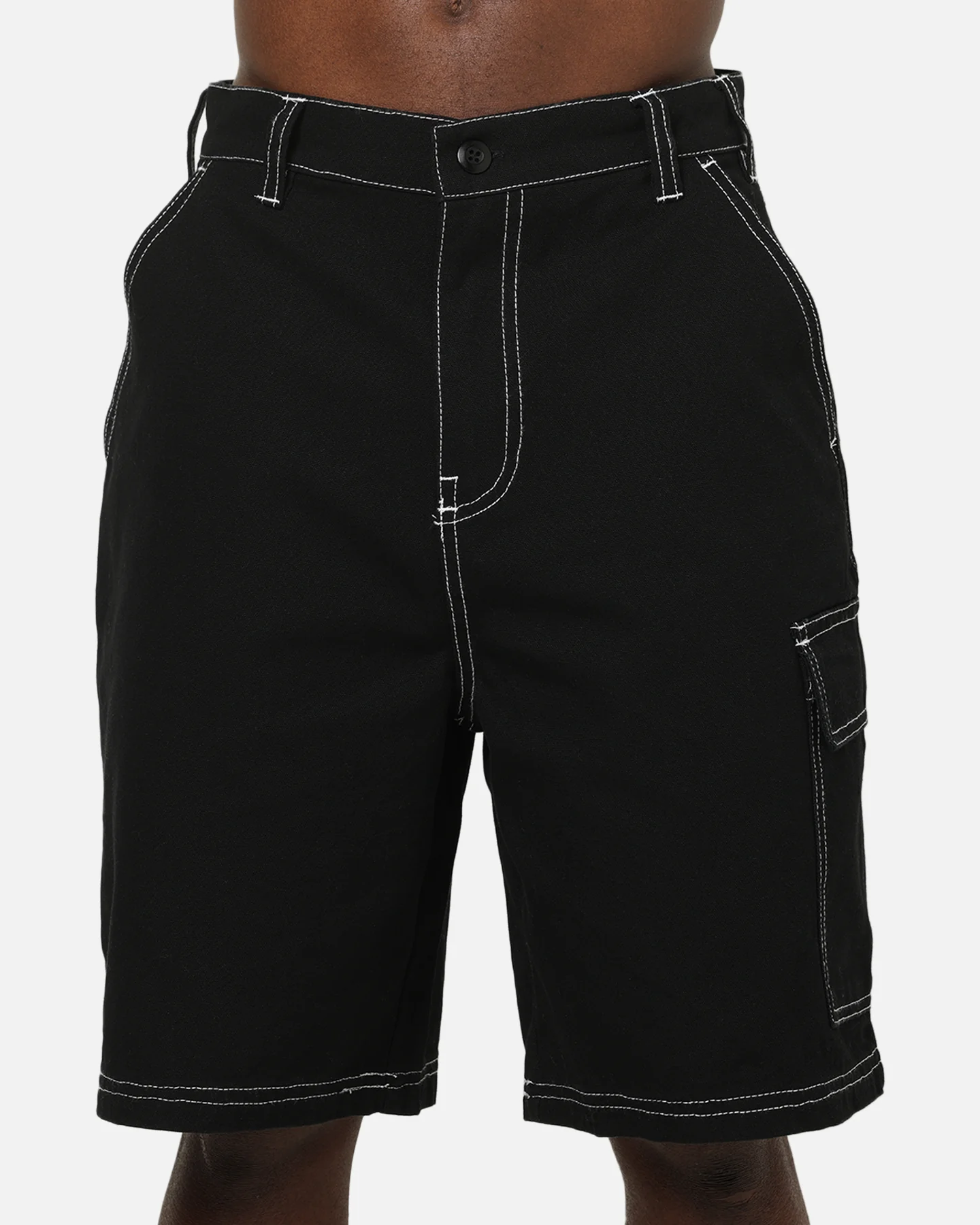 X-Large Italic Work Cargo Shorts Black - Image 8