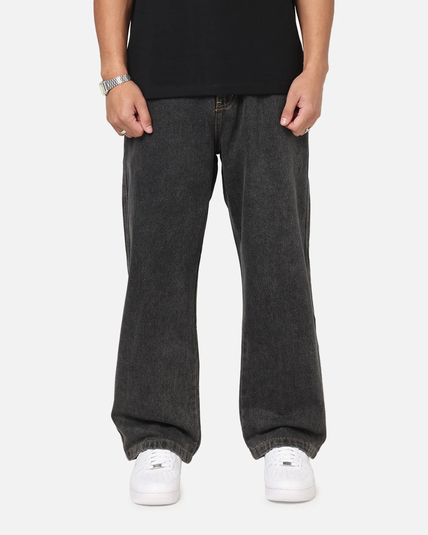 X-Large Mark Bull Denim 91 Pants Washed Black - Image 5
