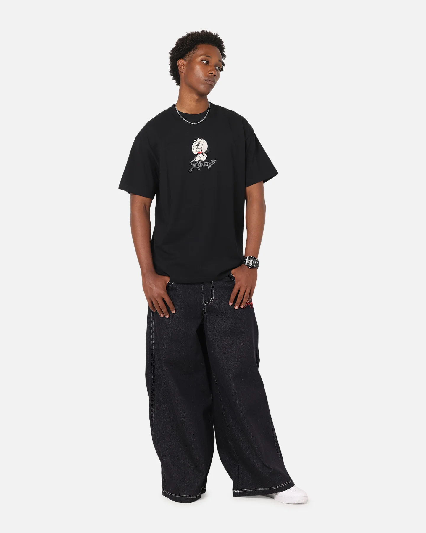 X-Large Off Leash T-Shirt Black - Image 2