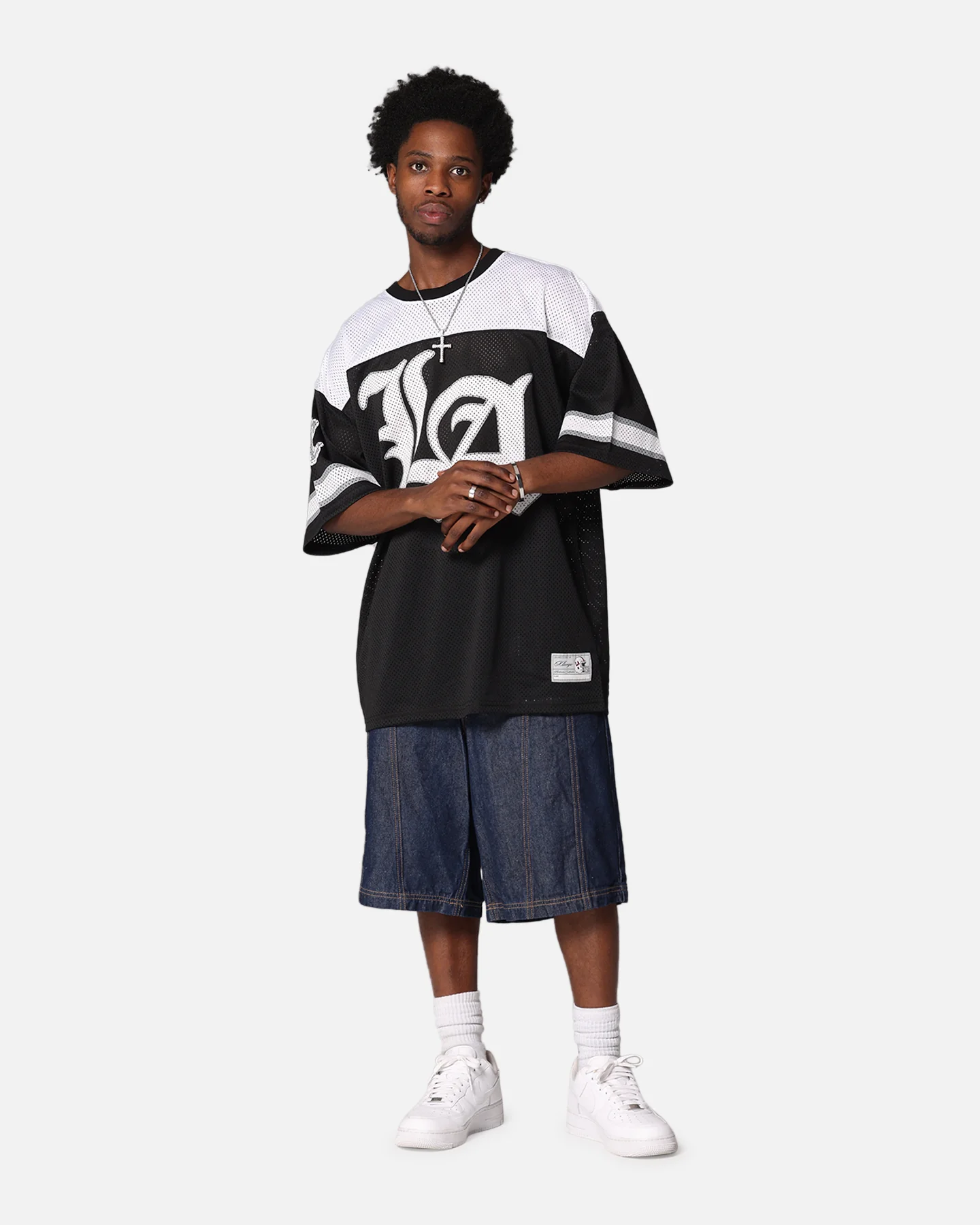 X-Large Old English Game Jersey Black - Image 3