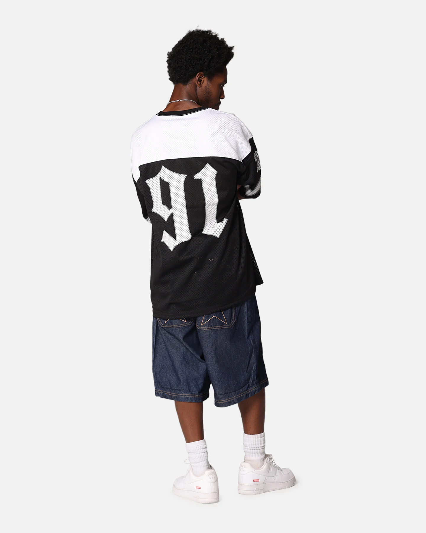 X-Large Old English Game Jersey Black - Image 5