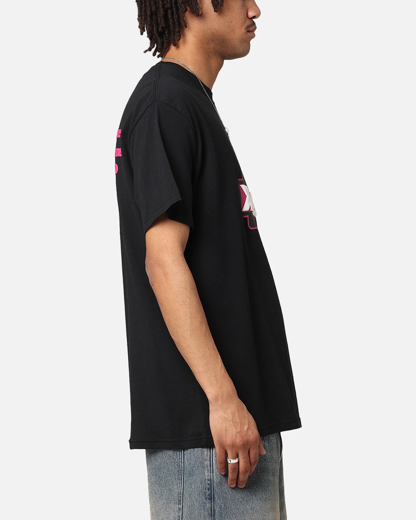 X-Large Slanted Store T-Shirt Solid Black - Image 5