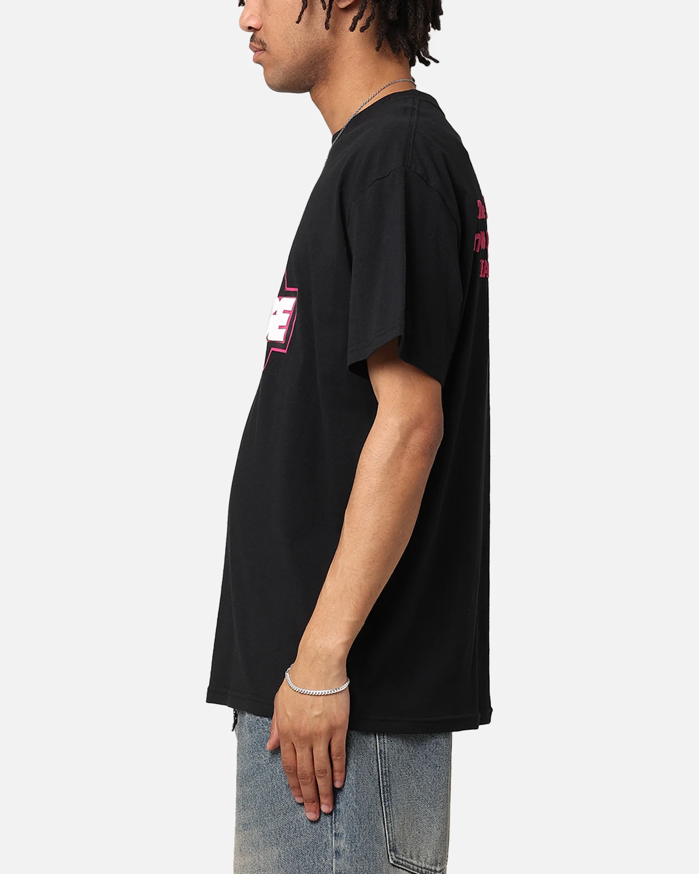 X-Large Slanted Store T-Shirt Solid Black - Image 6