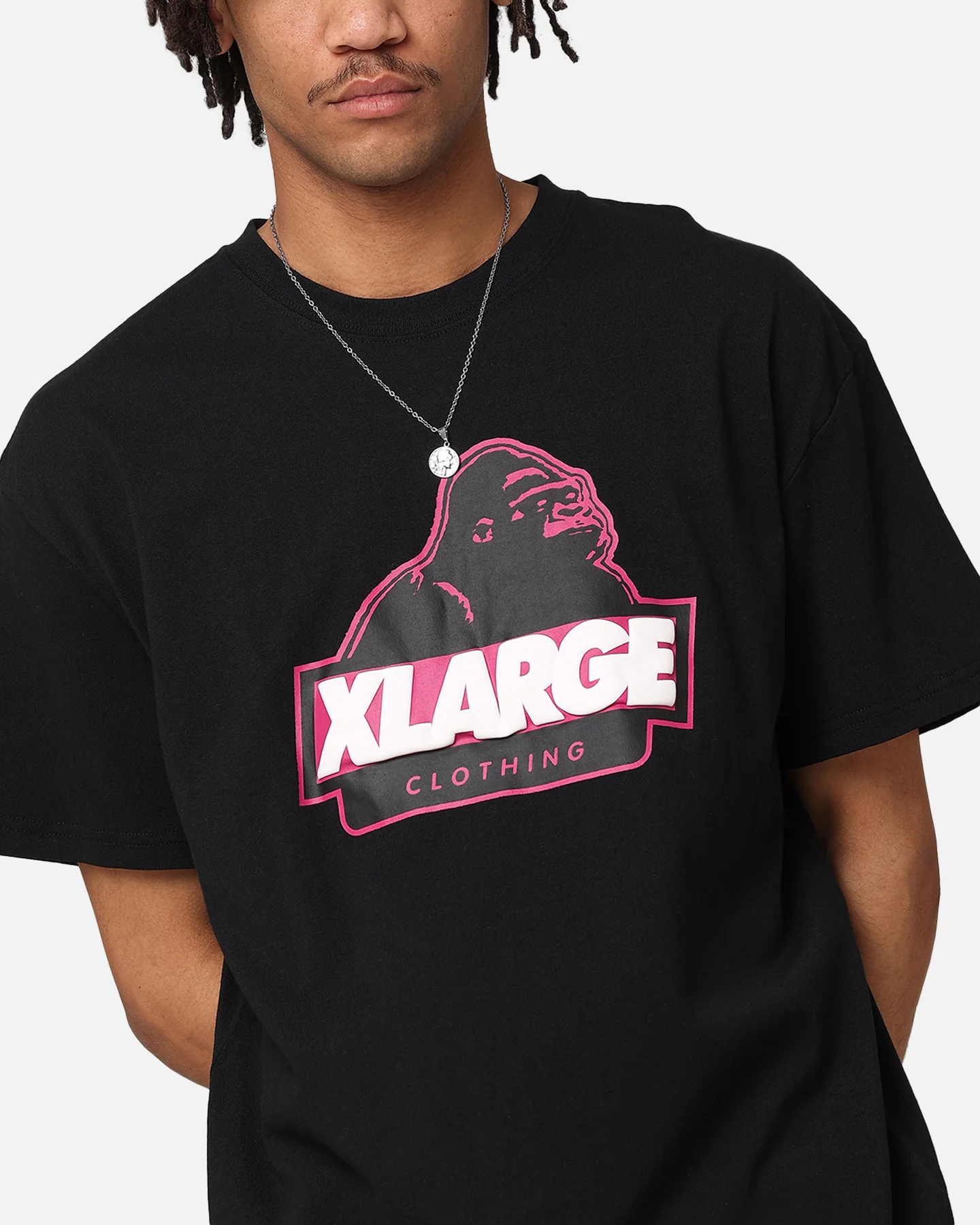 X-Large Slanted Store T-Shirt Solid Black - Image 7