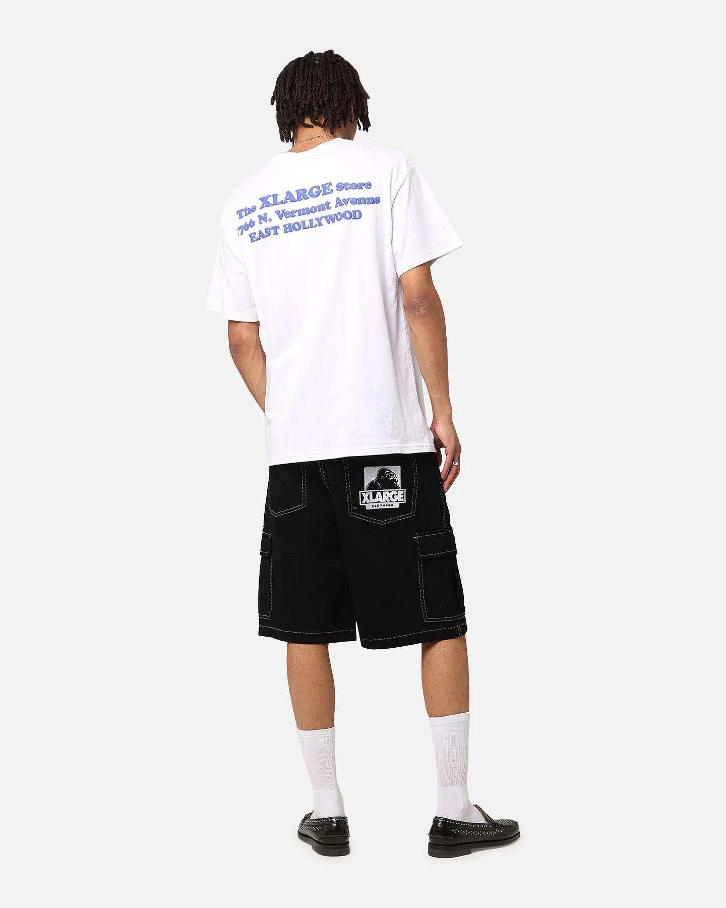X-Large Slanted Store T-Shirt Solid White - Image 4