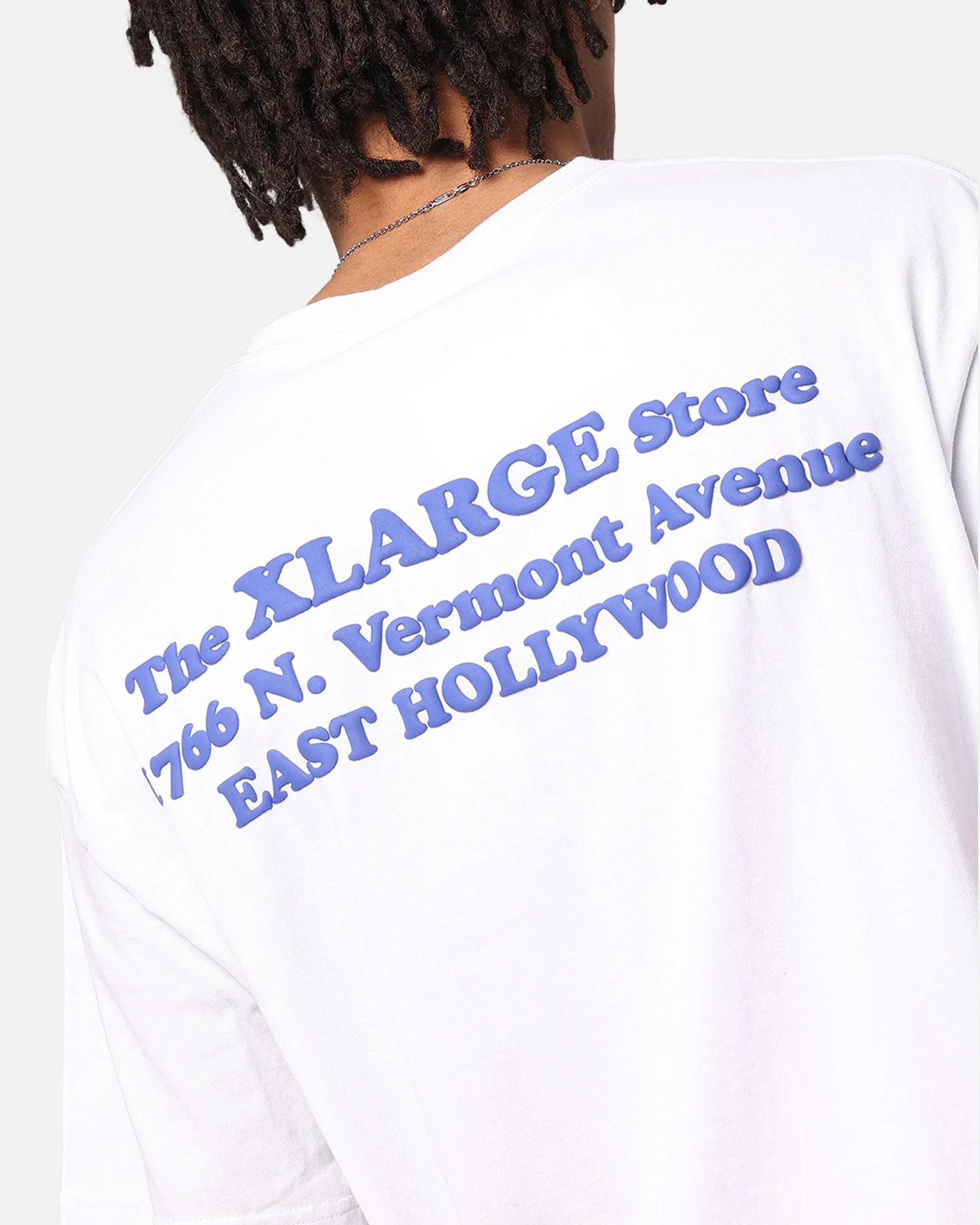 X-Large Slanted Store T-Shirt Solid White - Image 7