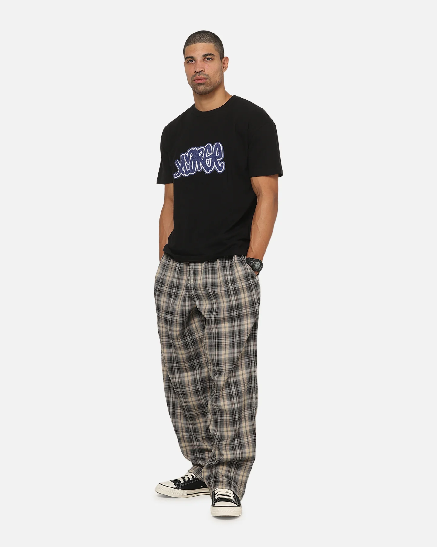 X-Large Throw Up T-Shirt Black - Image 2