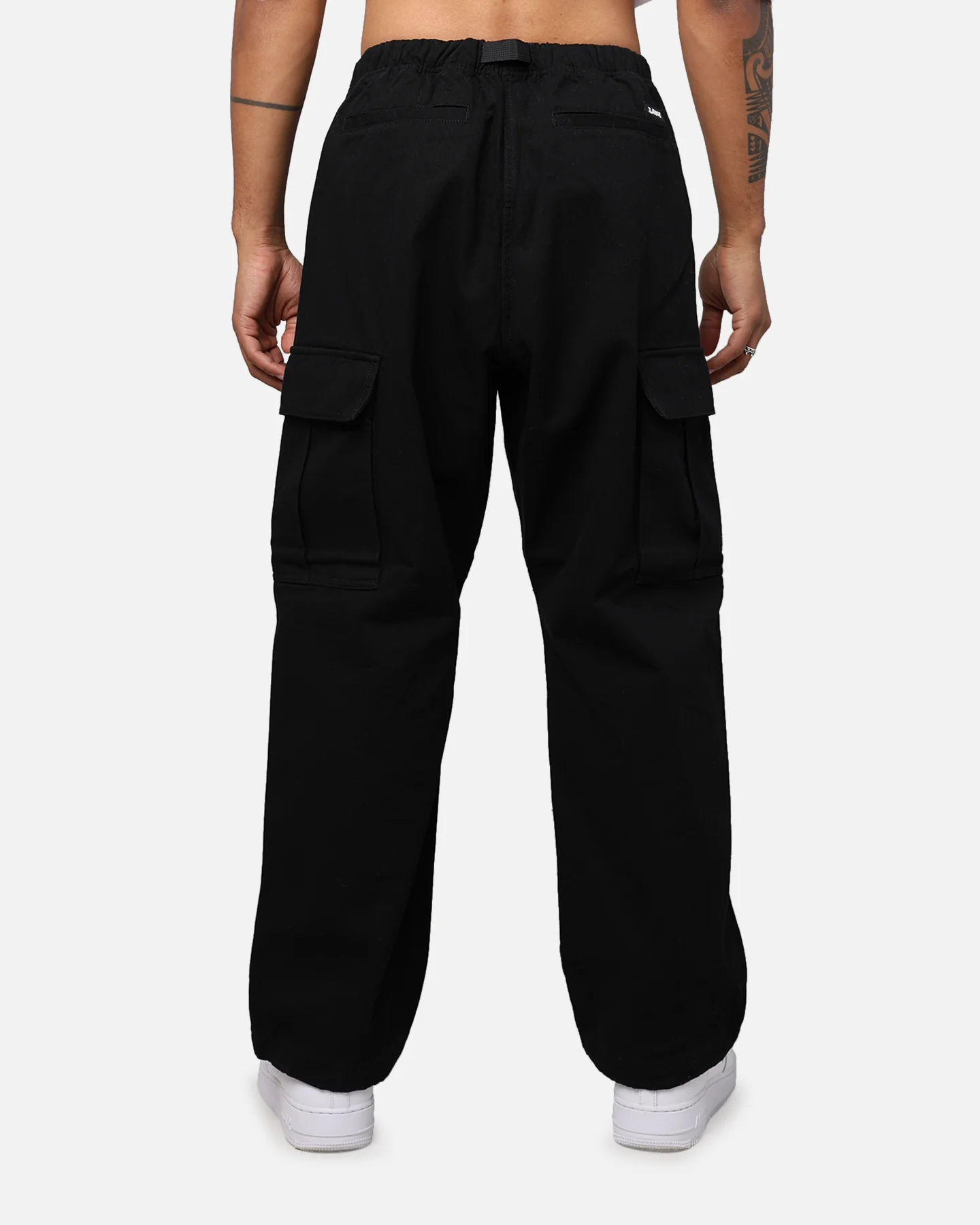 X-Large Twill Easy Cargo Pants Black - Image 8