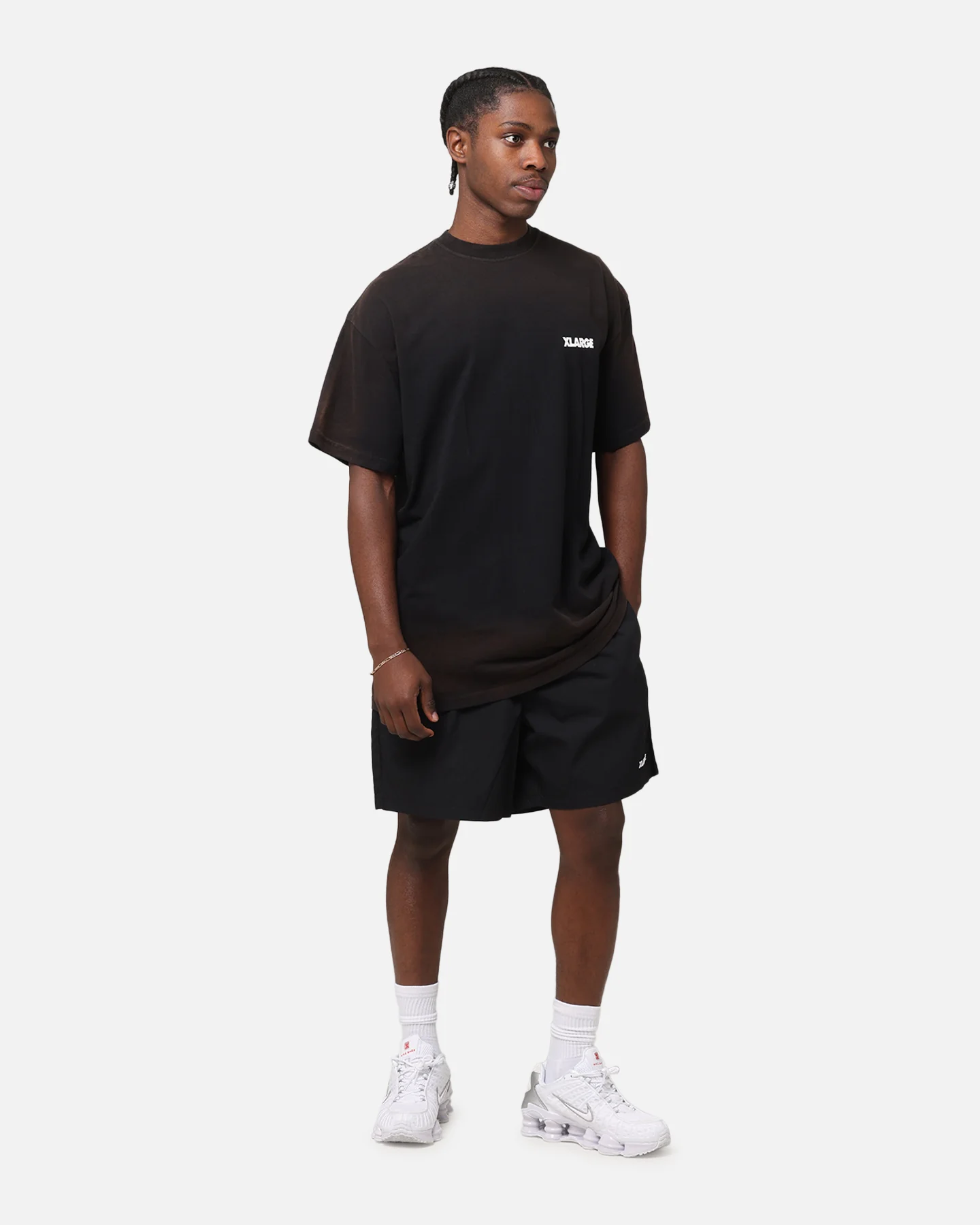 X-Large Washed 91 LCD T-Shirt Coffee - Image 4