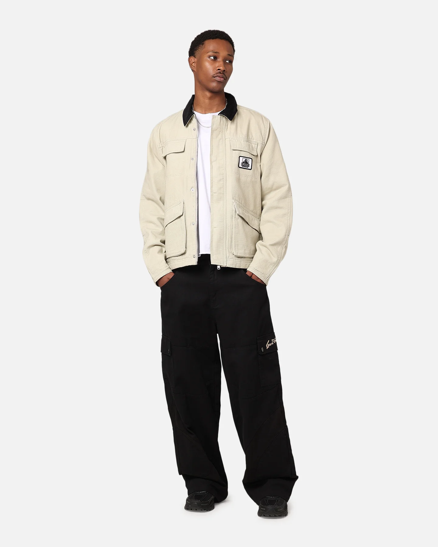 X-Large Washed Shop Jacket Bone - Image 2
