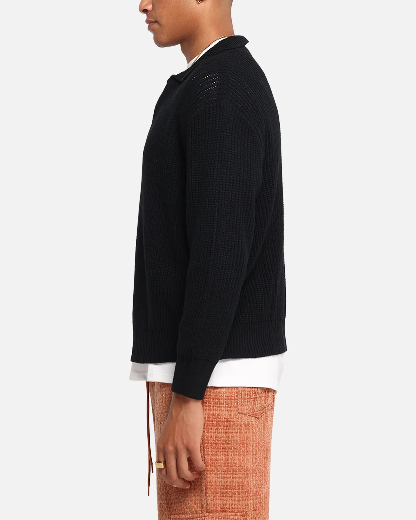 XXIII 3/4 Zip College Jumper Black - Image 5