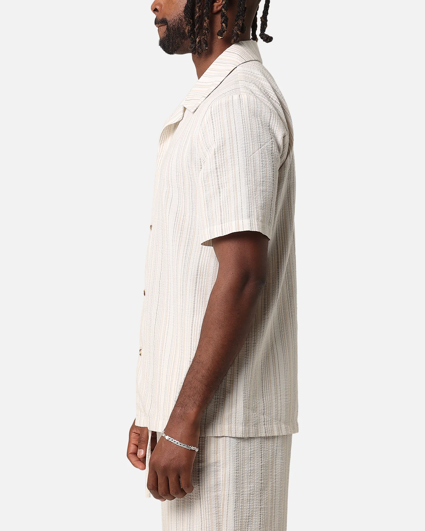 XXIII Alejandro Button Up Shirt Cream/Tan - Image 5