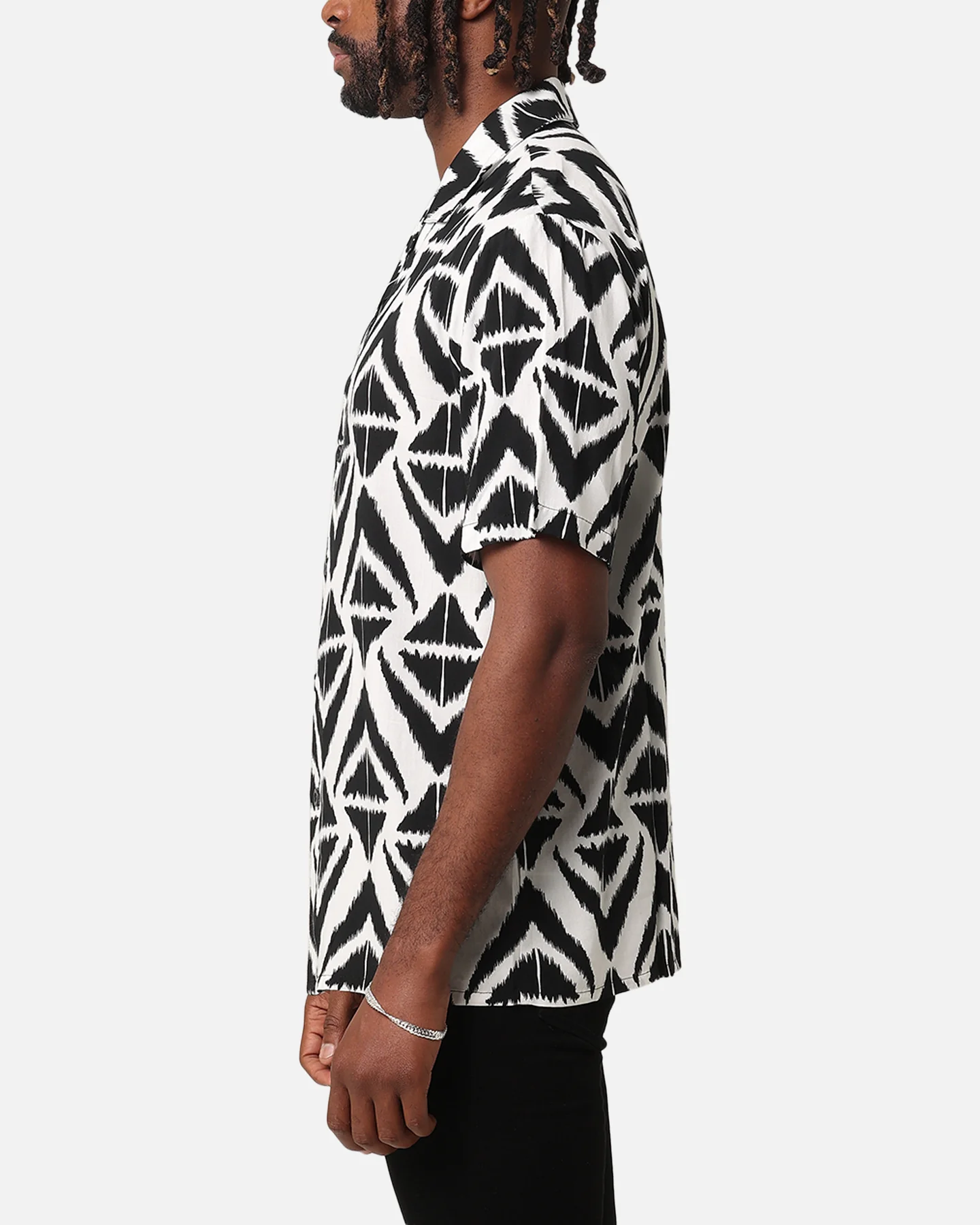 XXIII Aztec Button Up Shirt Black/White - Image 5
