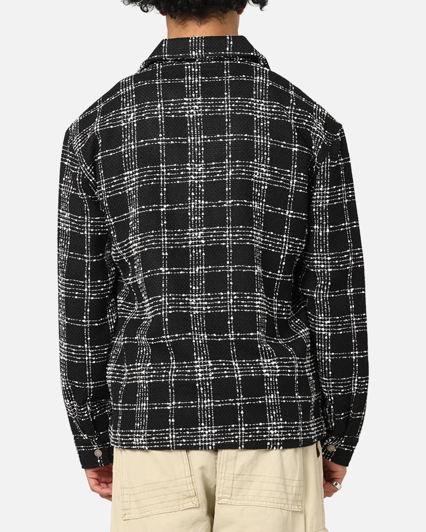 XXIII Boucle Tweed Zip Jacket Black/White - Image 3