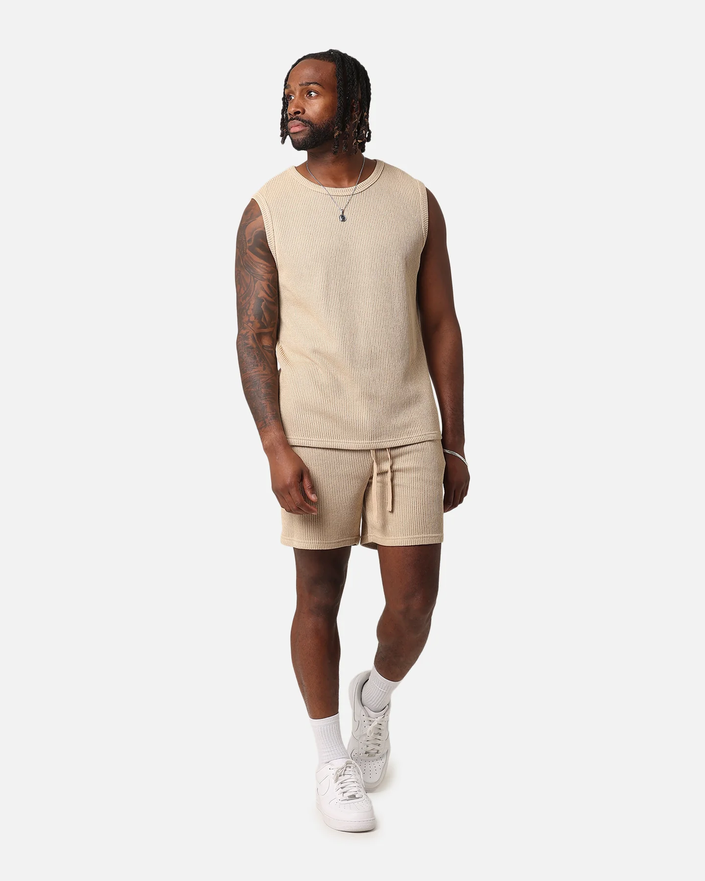 XXIII Broad Knit Shorts Tan - Image 2