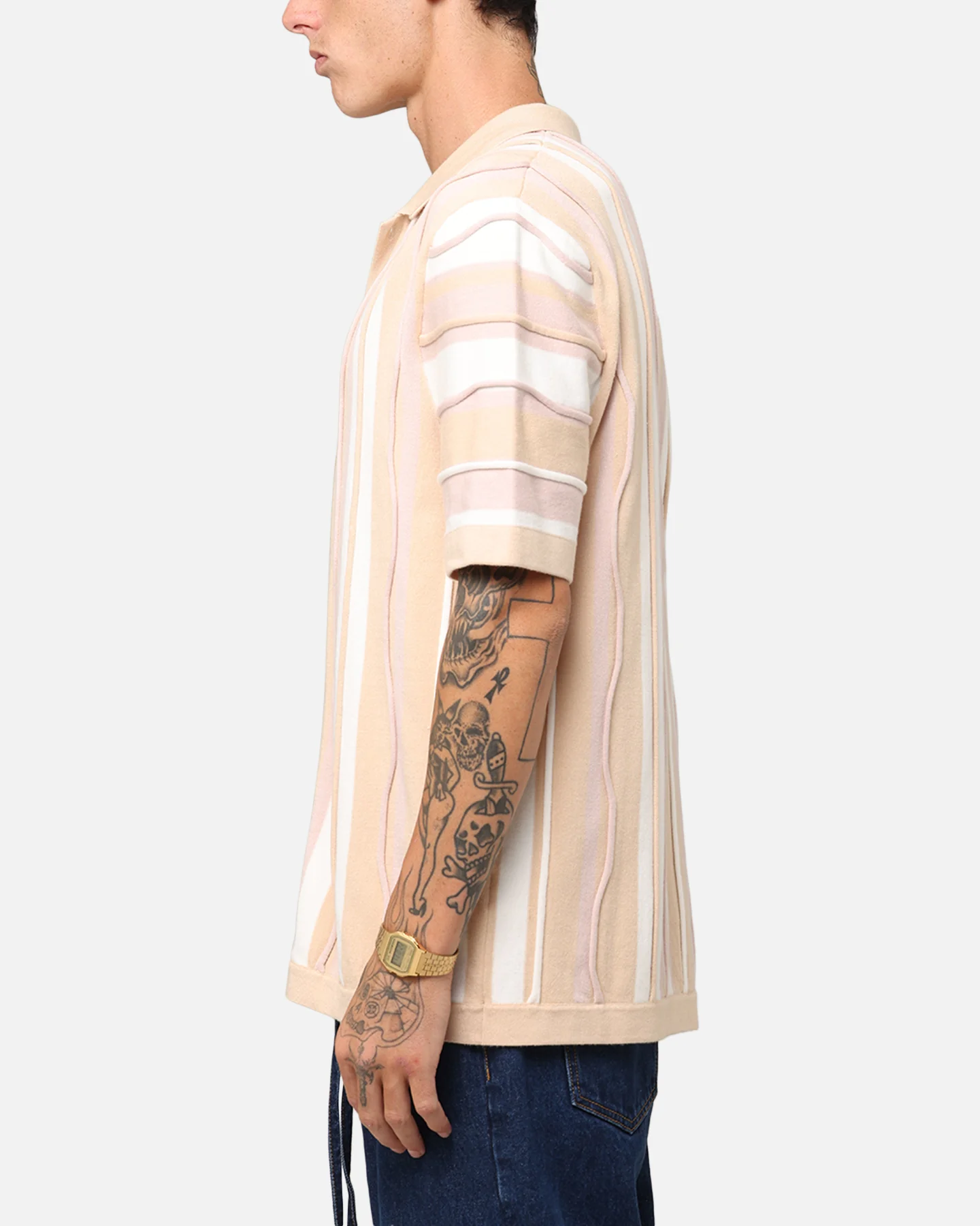 XXIII Coogee Button Up Shirt Cream/White - Image 5