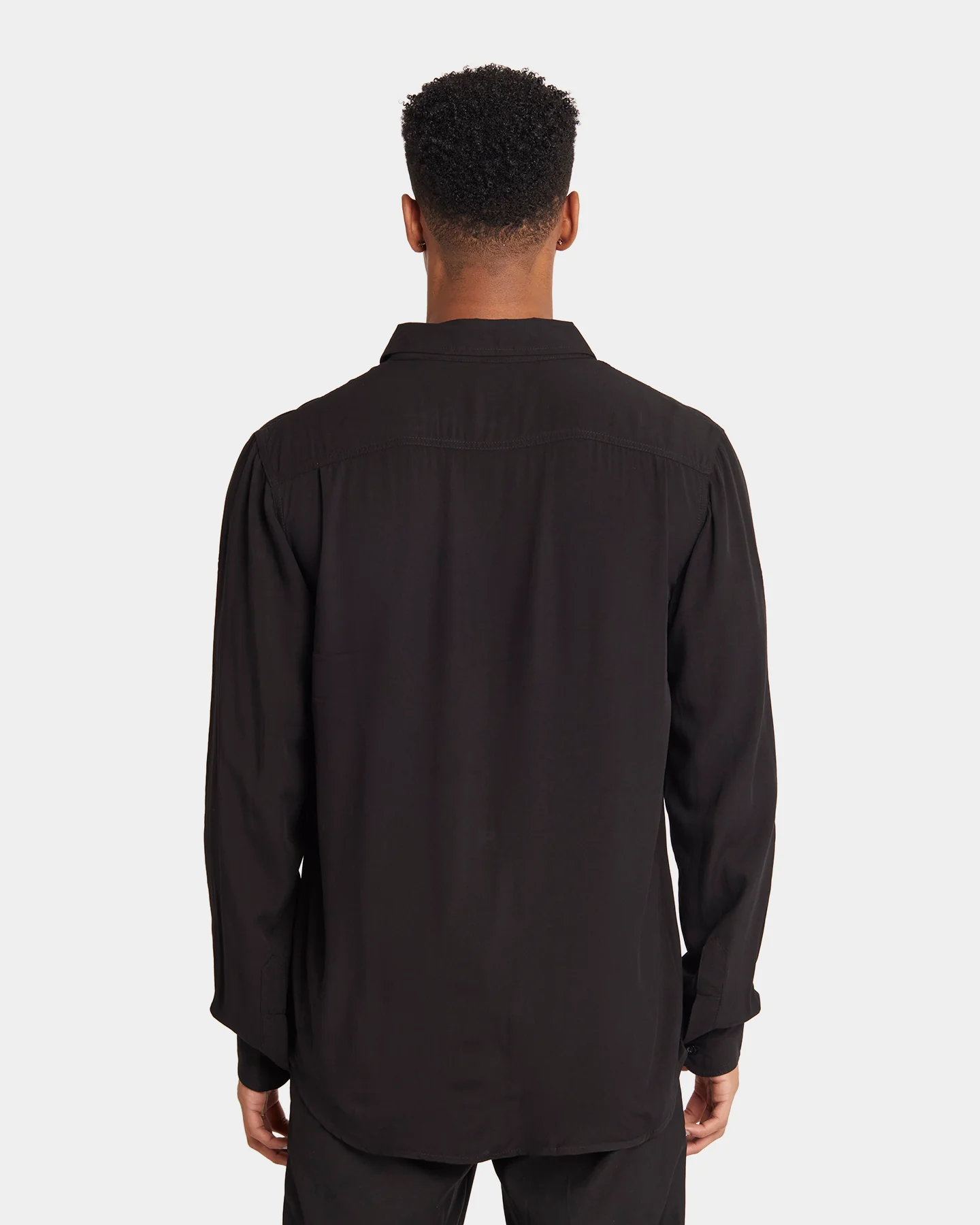 XXIII Crete Long Sleeve Button Up Shirt Black - Image 5