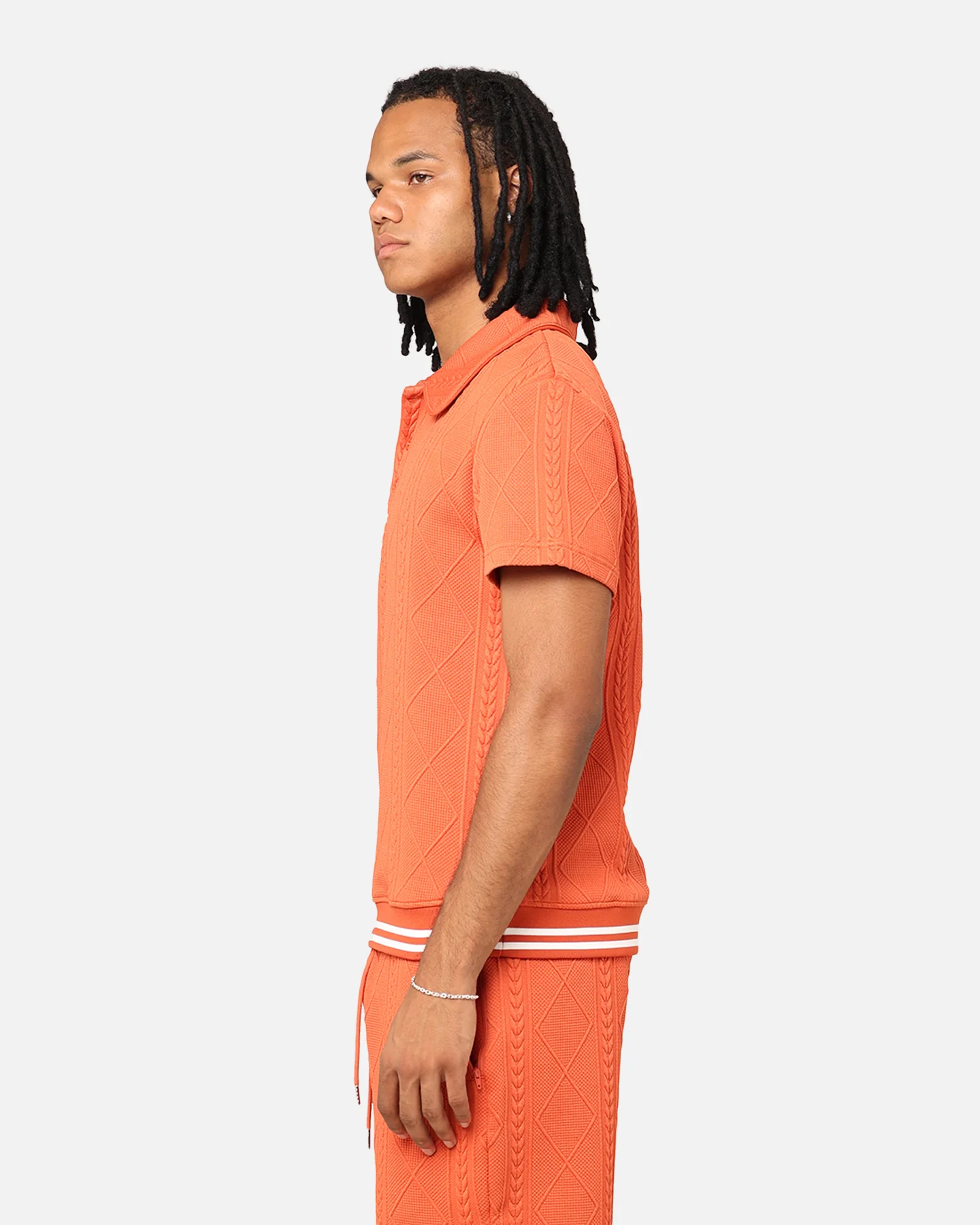XXIII Danny Knit Polo Shirt Bright Red - Image 6