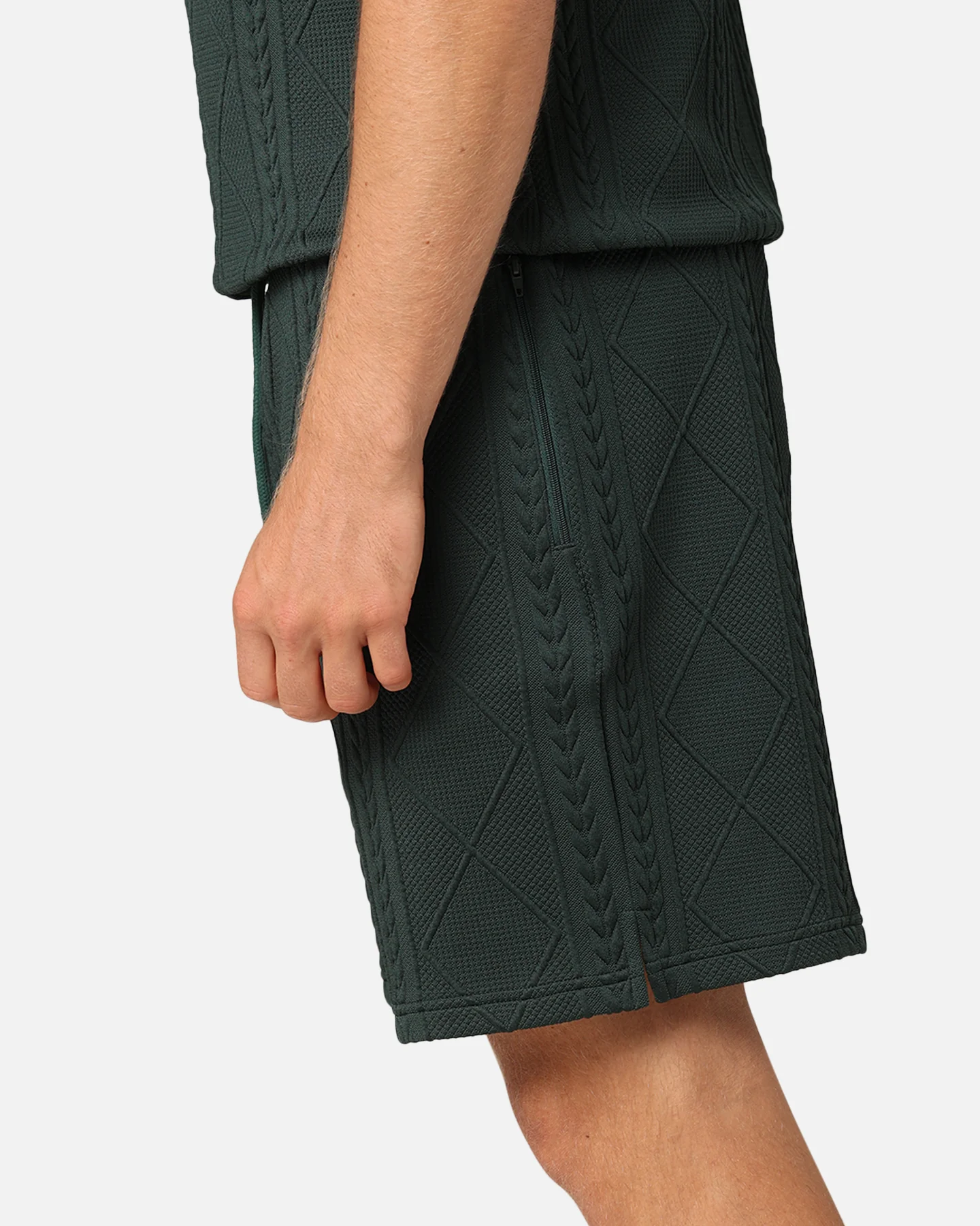 XXIII Danny Knit Shorts Deep Green - Image 4