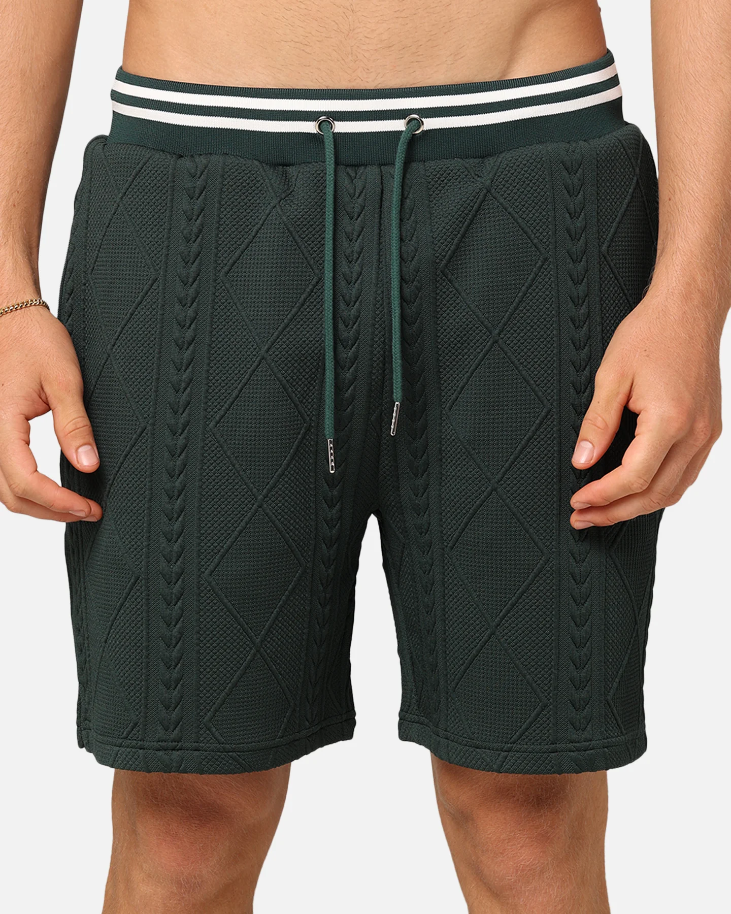 XXIII Danny Knit Shorts Deep Green - Image 7