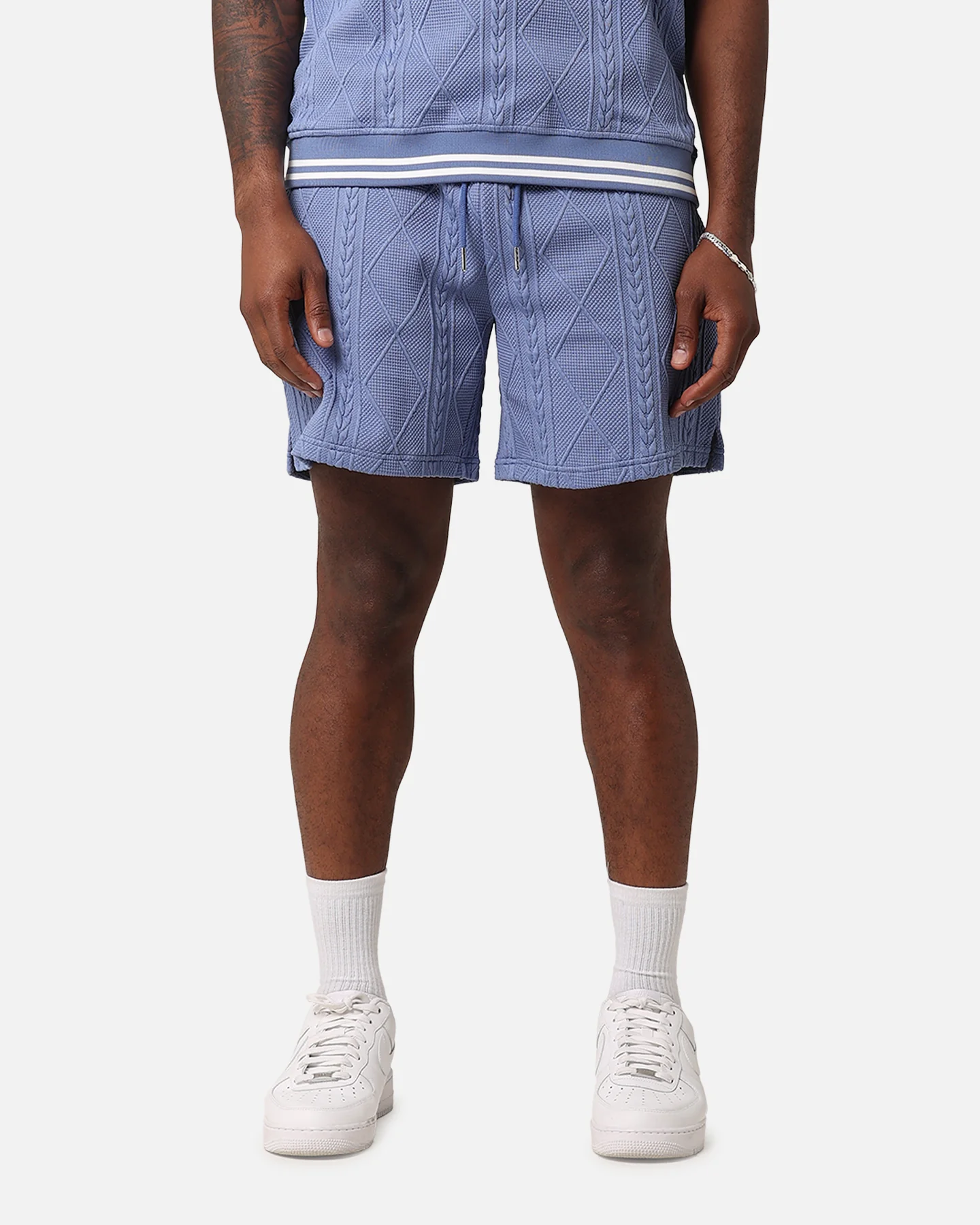 XXIII Danny Knit Shorts Floral Blue
