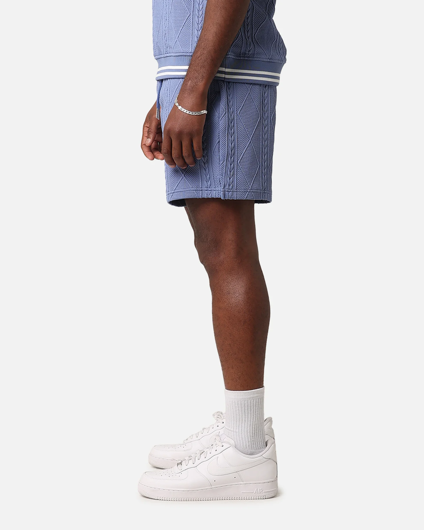 XXIII Danny Knit Shorts Floral Blue - Image 6
