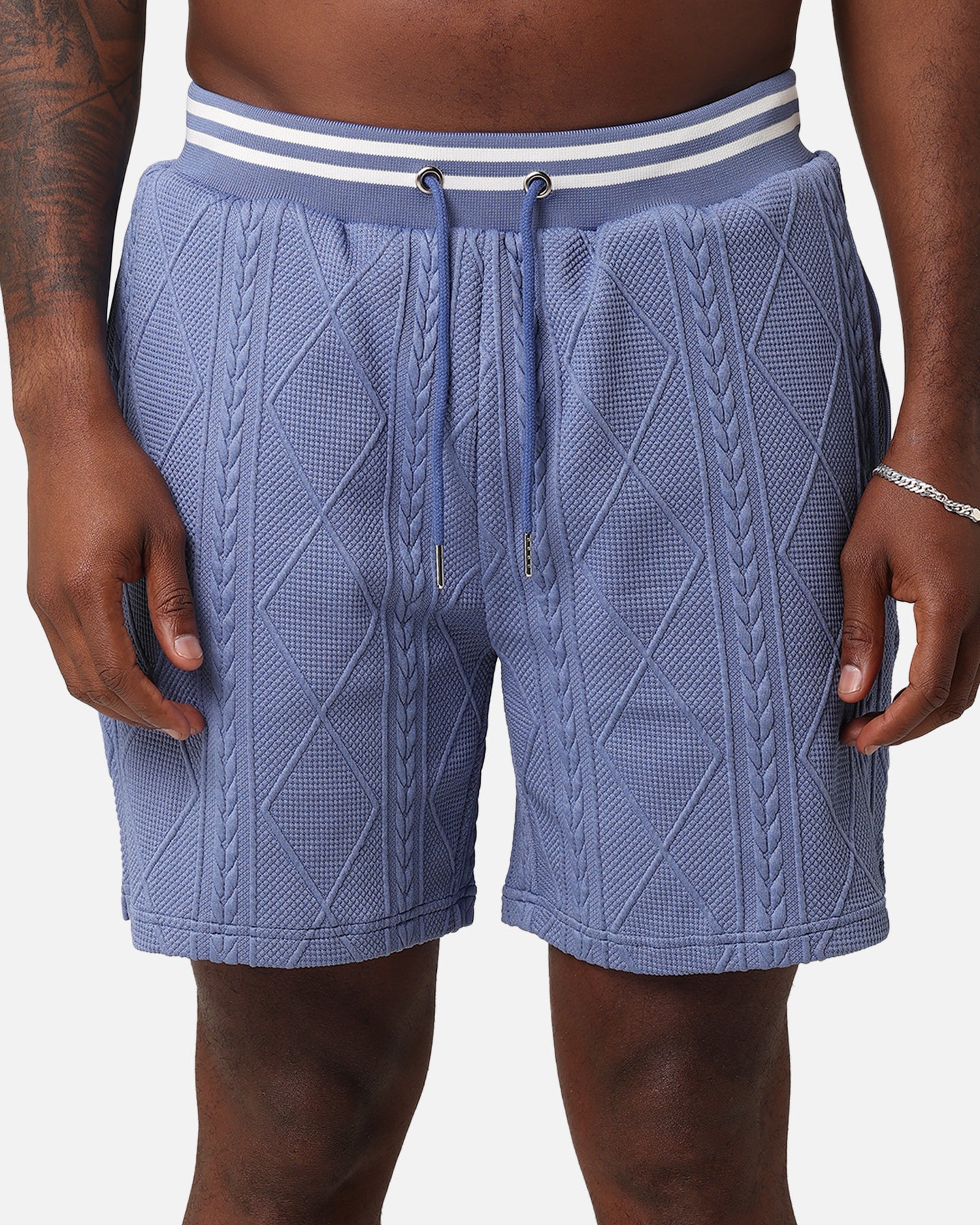 XXIII Danny Knit Shorts Floral Blue - Image 7