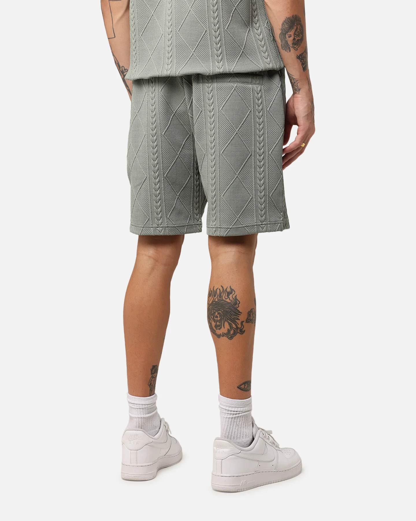 XXIII Danny Knit Shorts Olive - Image 5