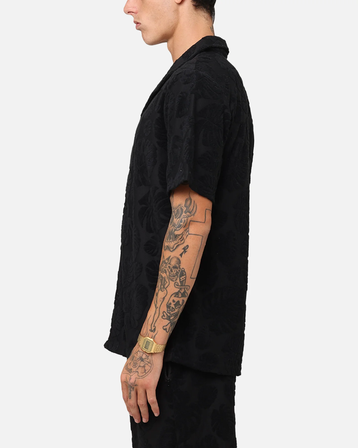 XXIII Dark Amazon Button Up Shirt Black - Image 5