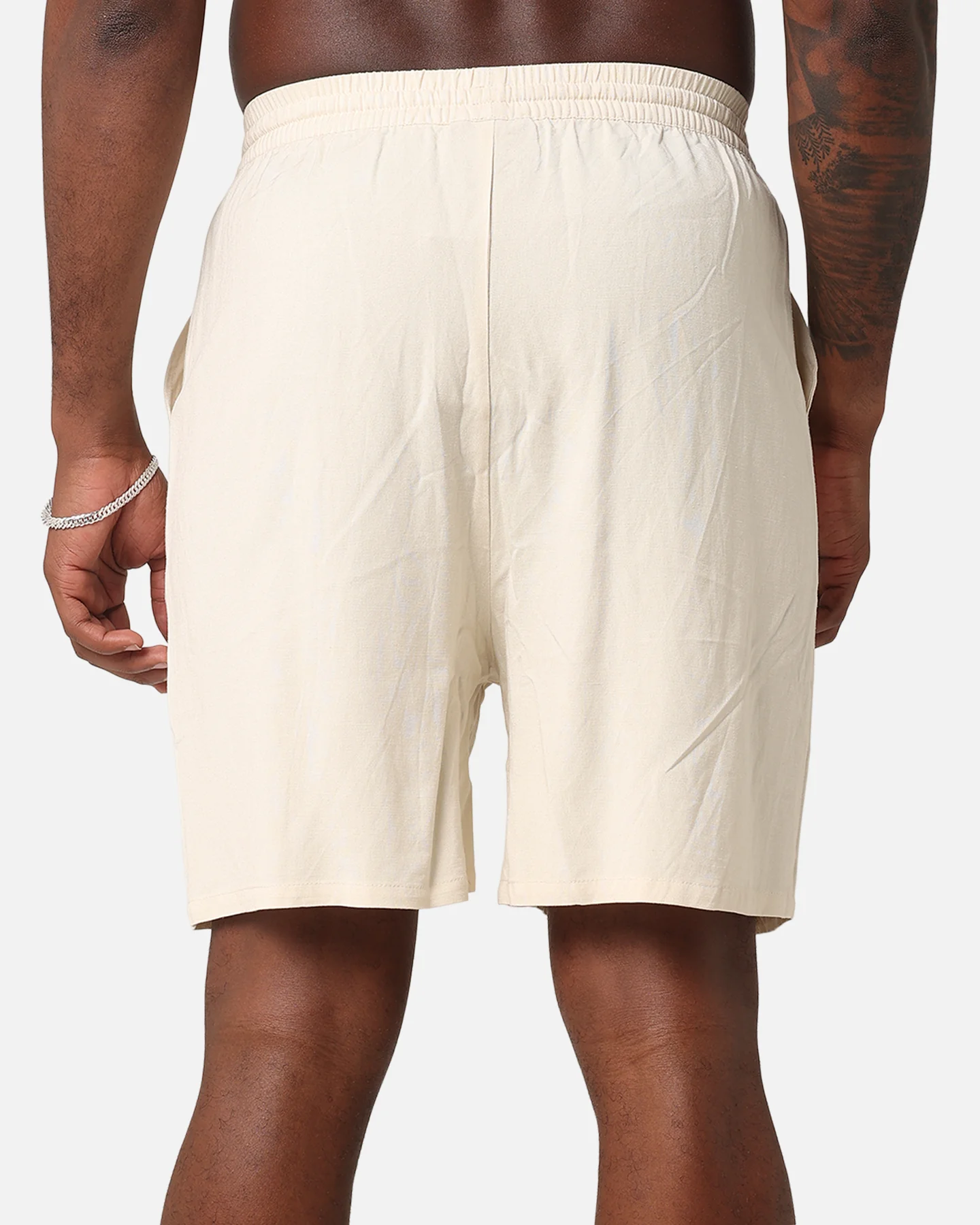 XXIII Ezrah Linen Shorts Off White - Image 8