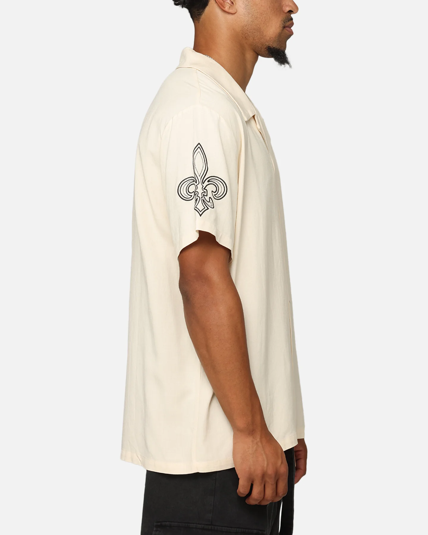XXIII Fleur Linen Button Up Shirt Off White - Image 4