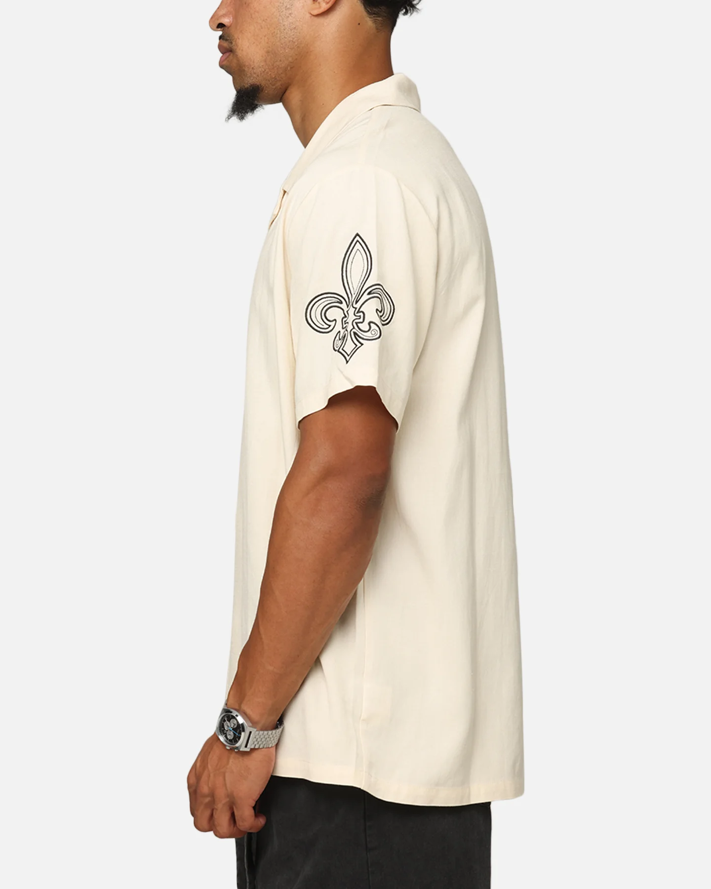 XXIII Fleur Linen Button Up Shirt Off White - Image 5