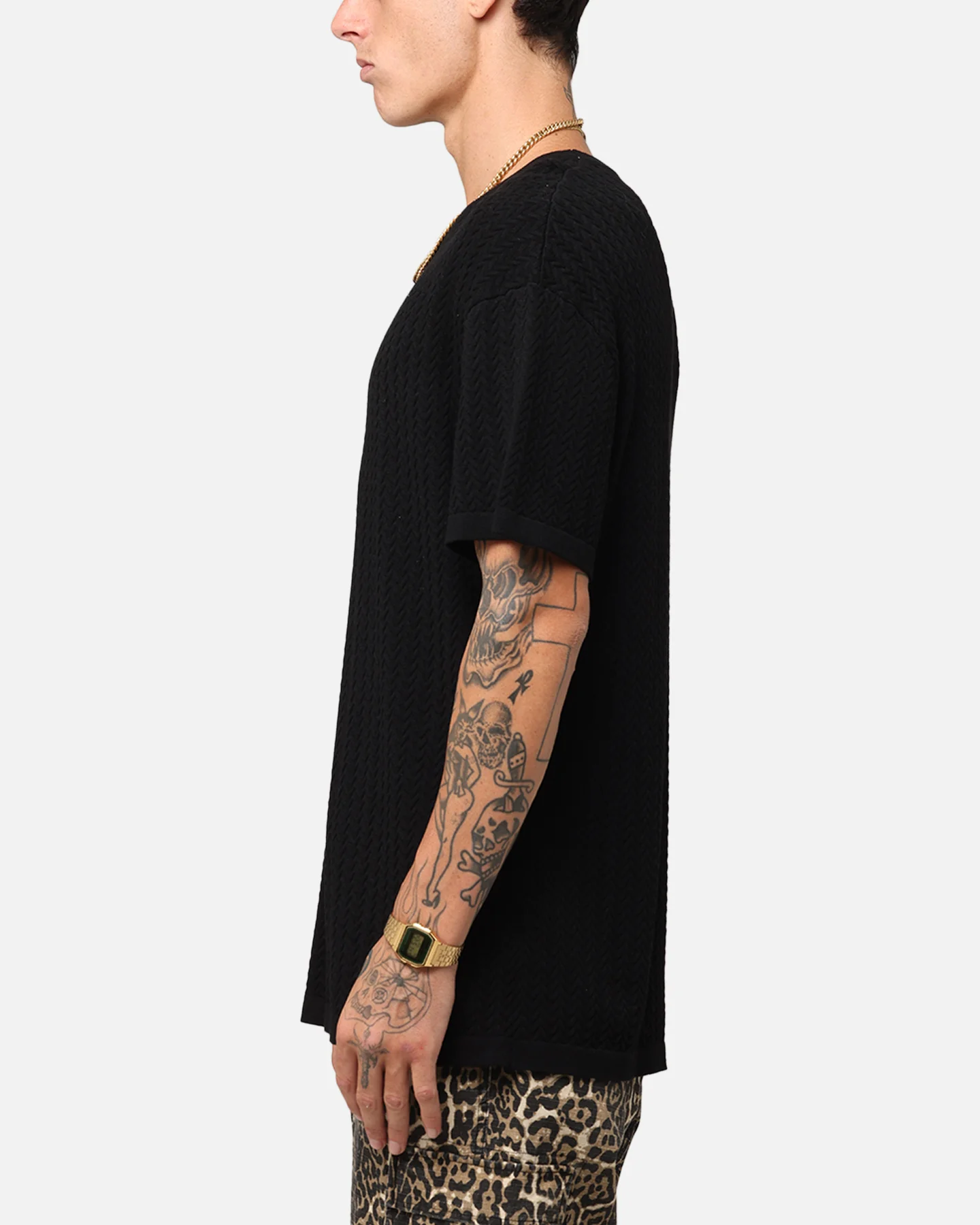 XXIII Hampton Knit T-Shirt Black - Image 5