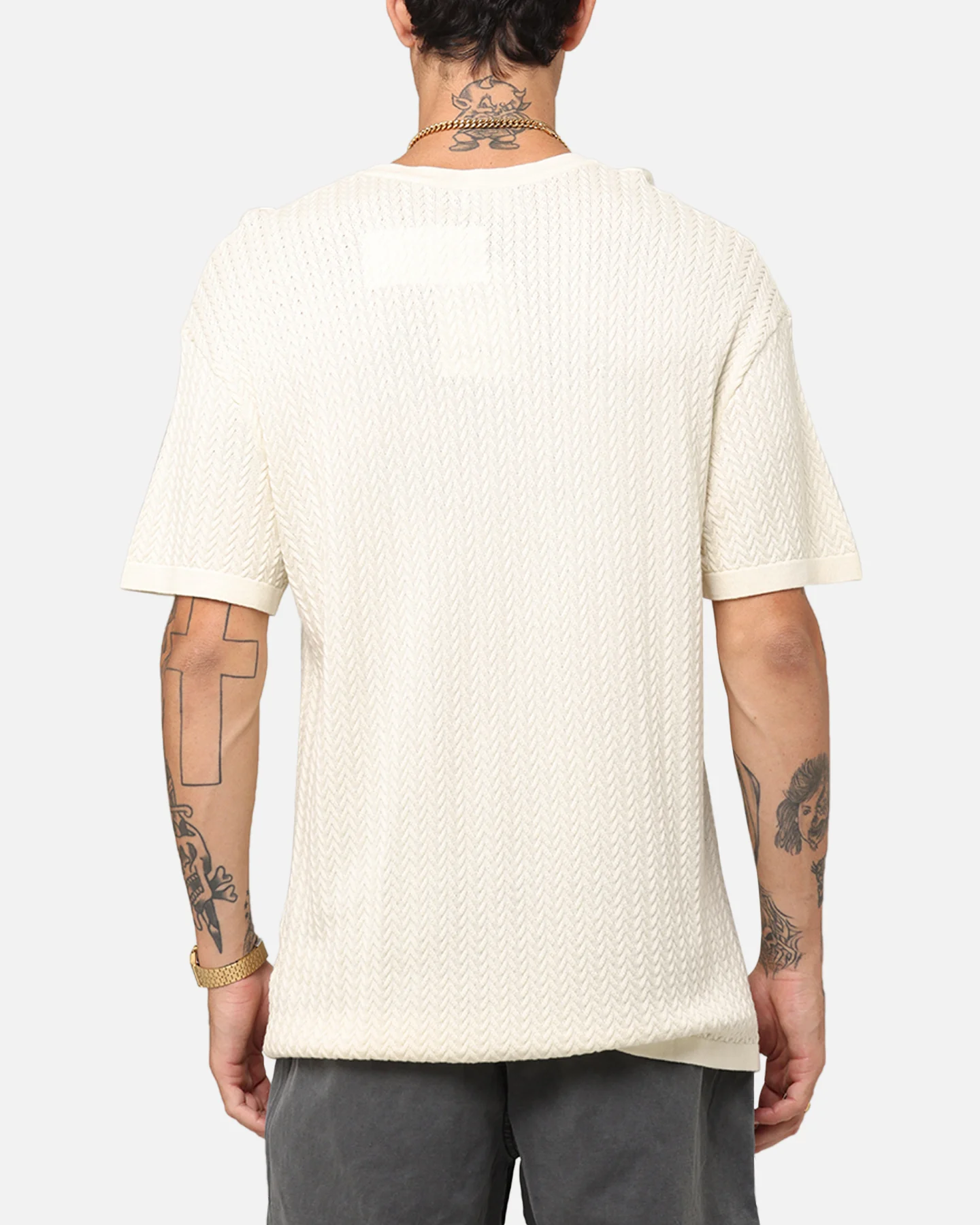 XXIII Hampton Knit T-Shirt Cream - Image 3