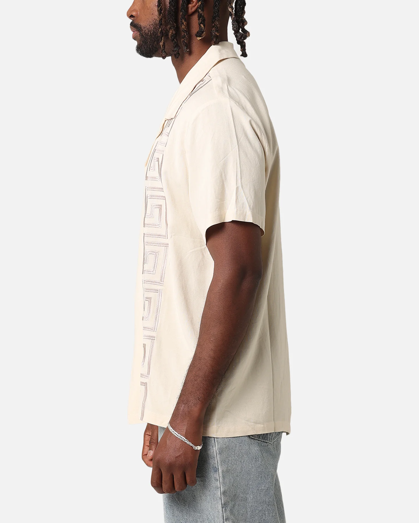 XXIII Hellas Linen Button Up Shirt Off White - Image 5