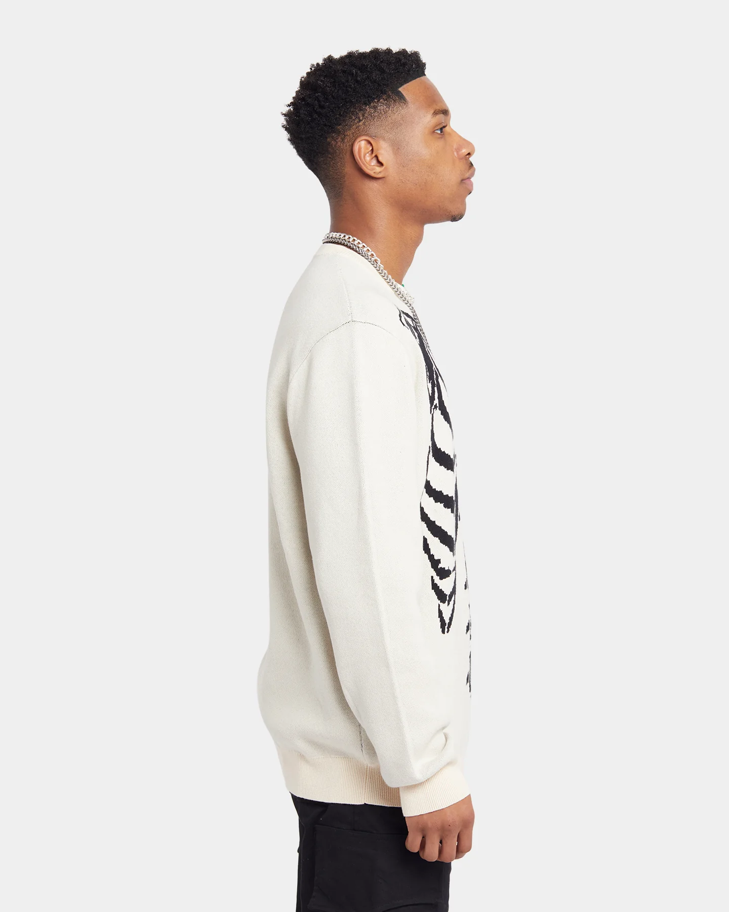 XXIII Isaac Knit Skeleton Sweater Black/White - Image 6