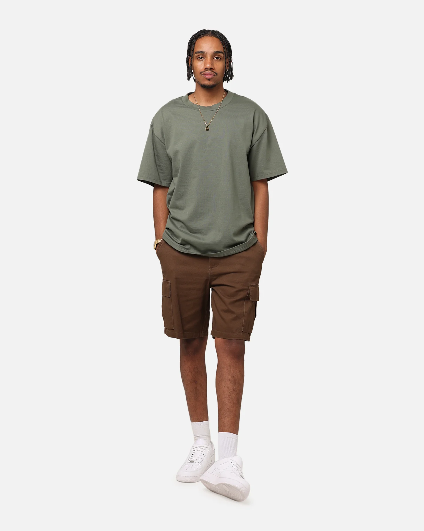 XXIII Jordy Cargo Shorts Dark Brown - Image 2