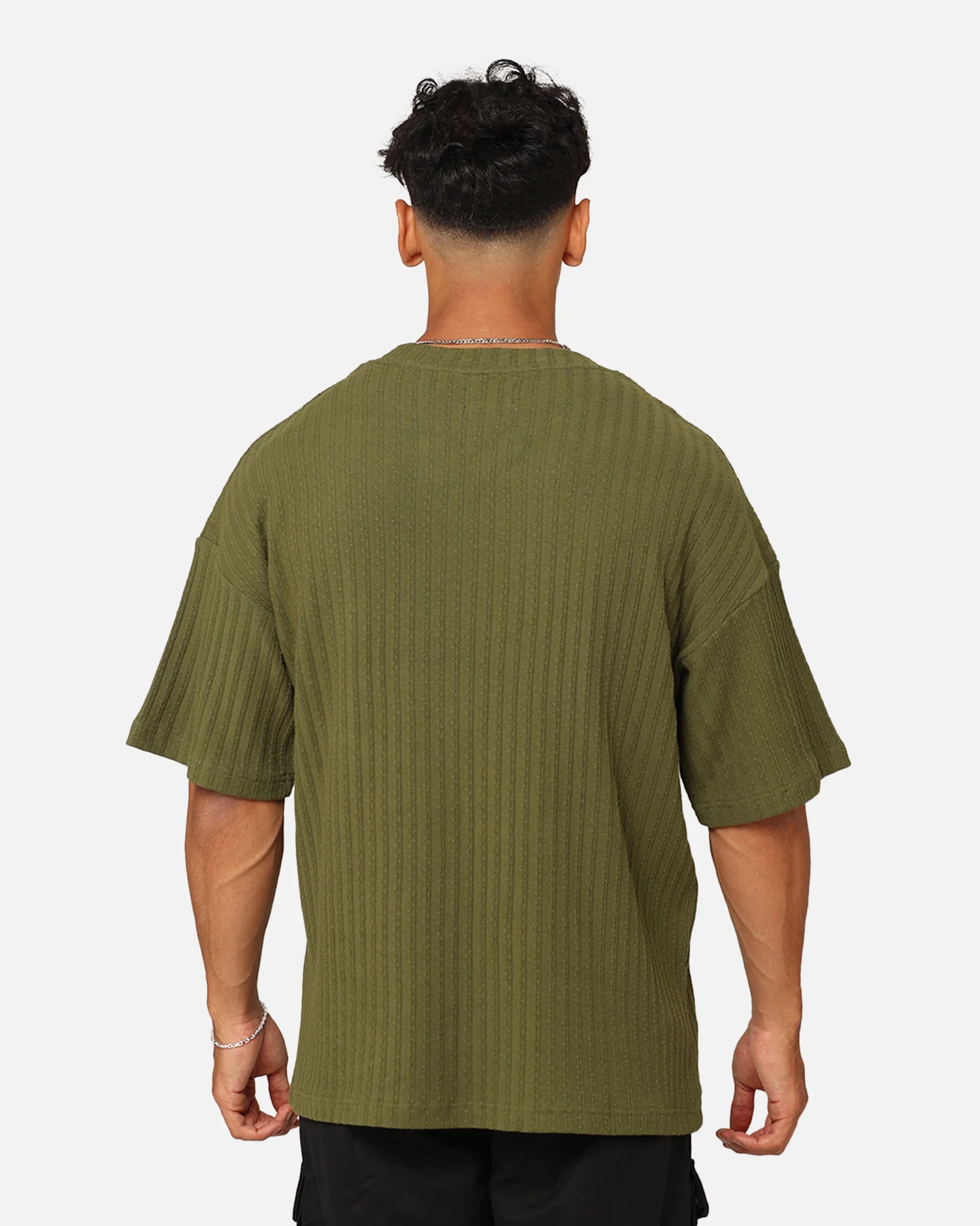 XXIII Karl Knit T-Shirt Military Green - Image 4