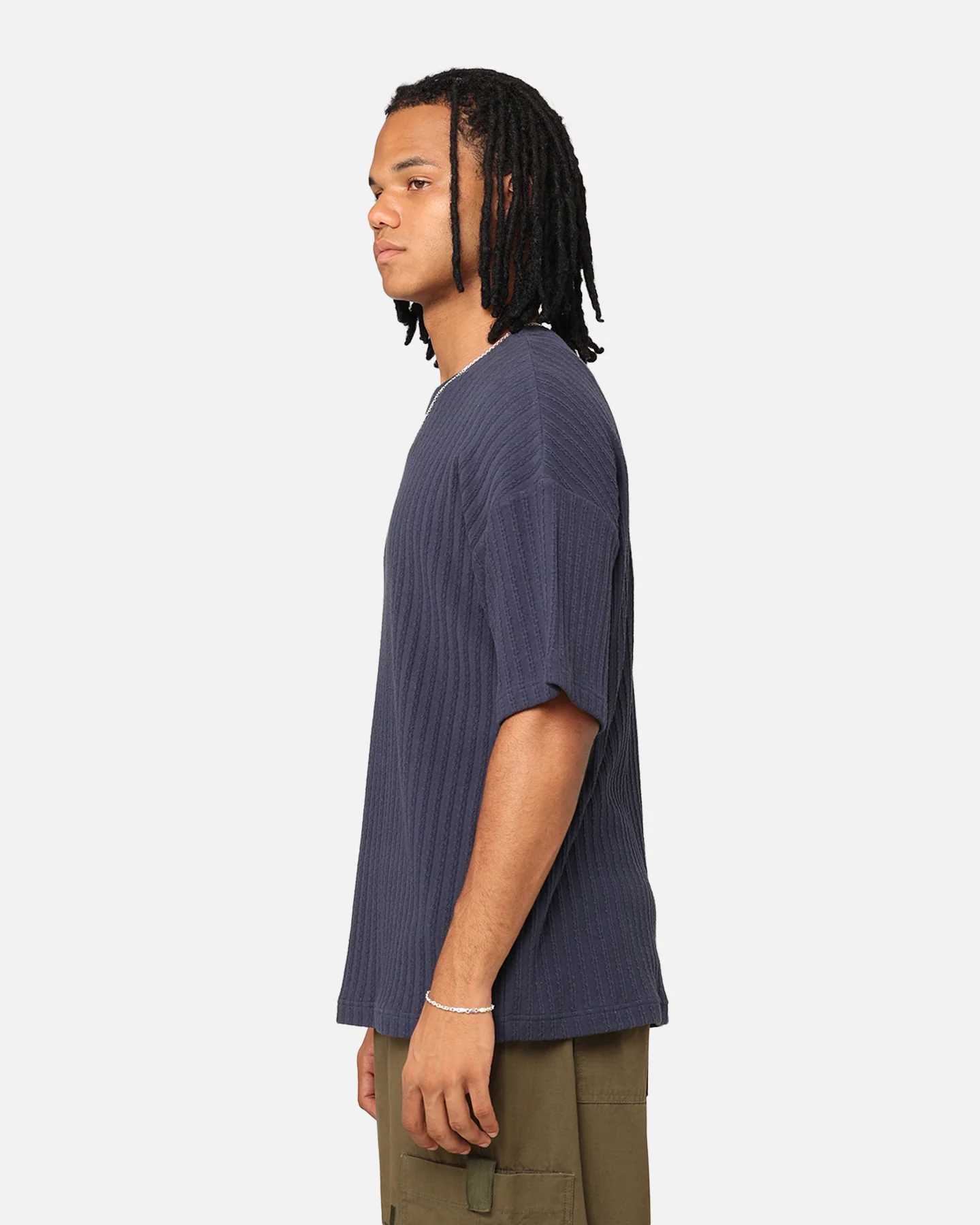 XXIII Karl Knit T-Shirt Navy - Image 6