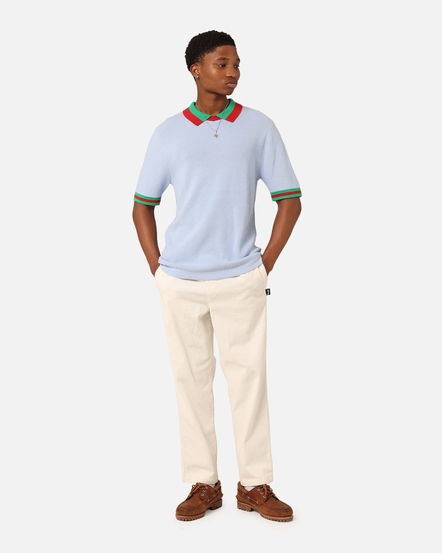 XXIII Kurt Knitted Polo Shirt Blue - Image 2