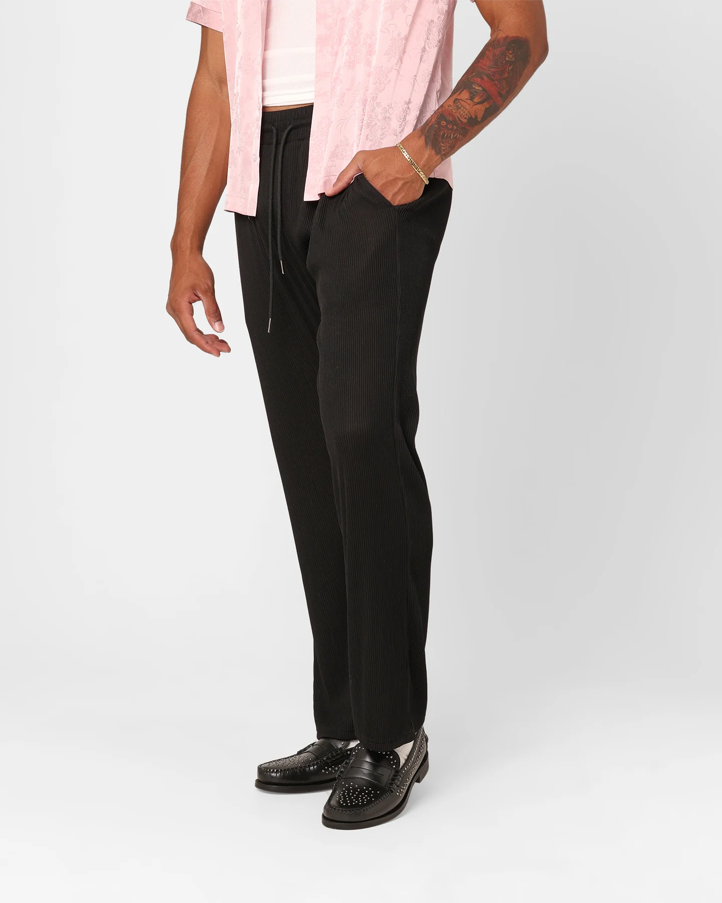 XXIII Leon Ribbed Pants Black - Image 6