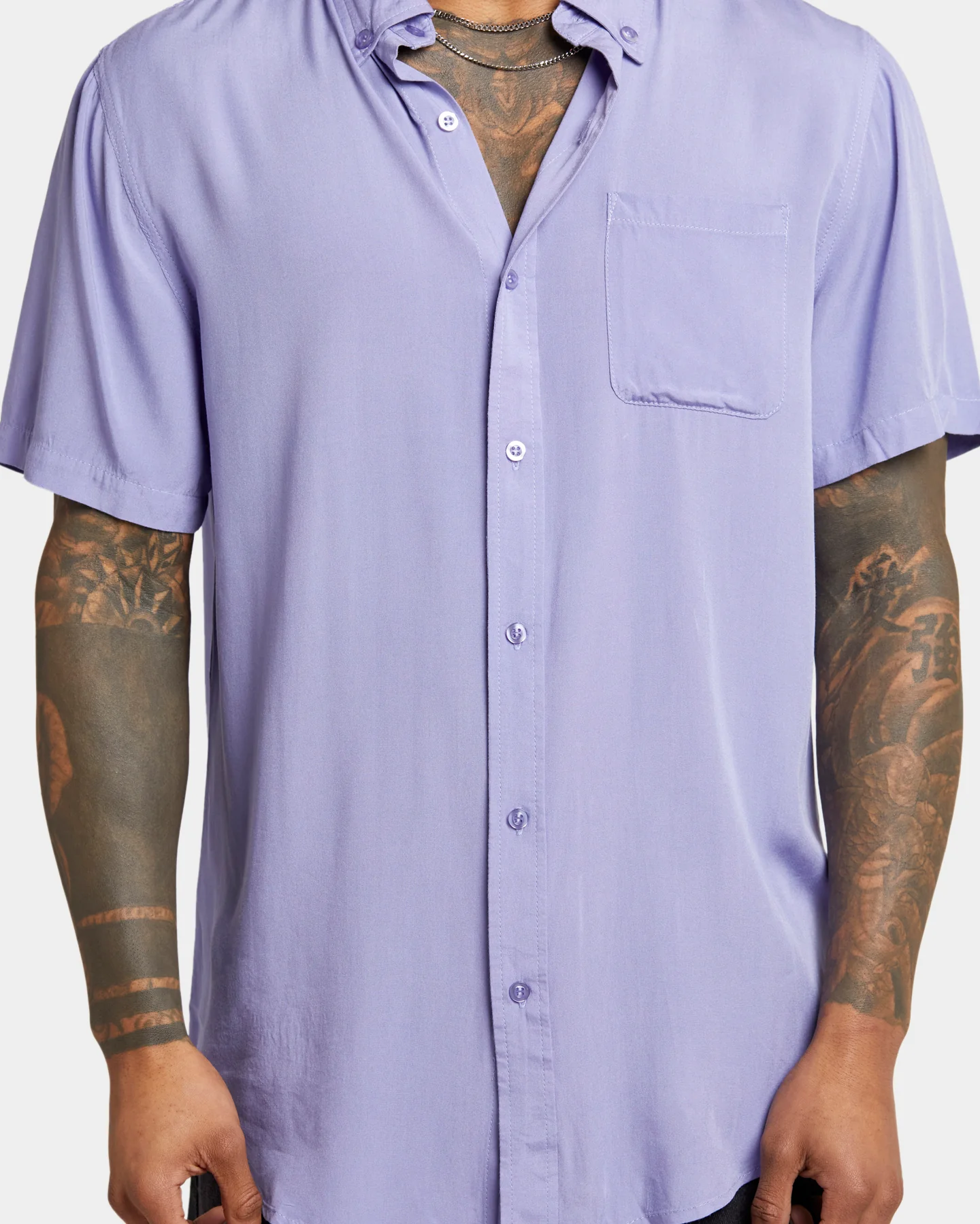 XXIII Marko Button Up Shirt Lilac - Image 3