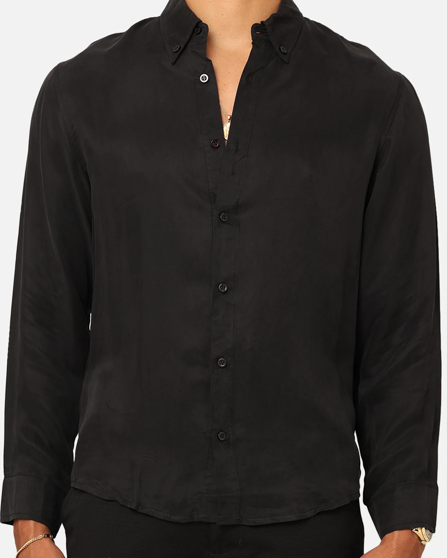 XXIII Nathan Button Up Shirt Black - Image 3