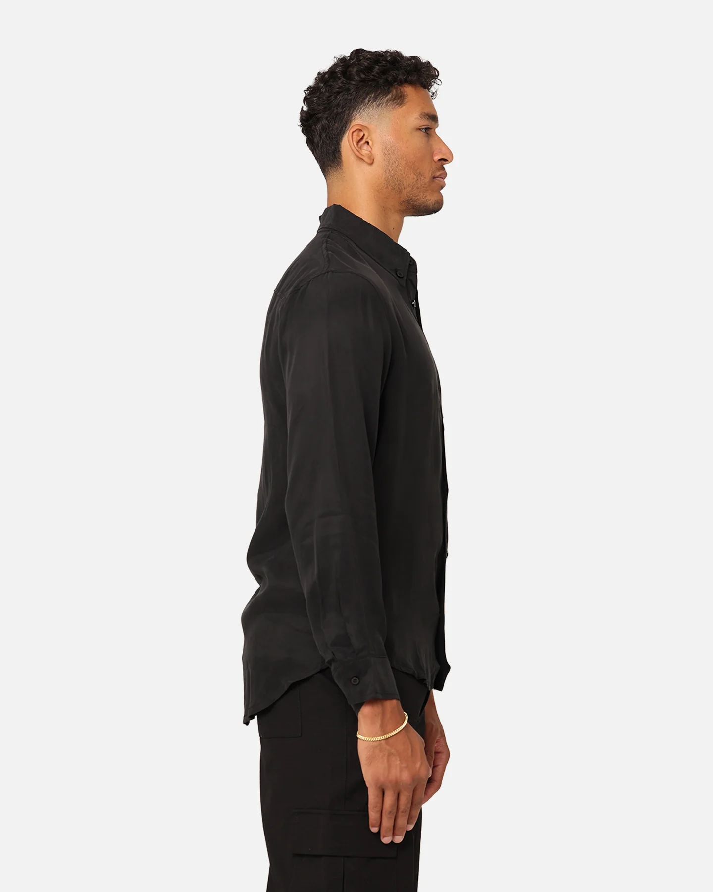 XXIII Nathan Button Up Shirt Black - Image 5