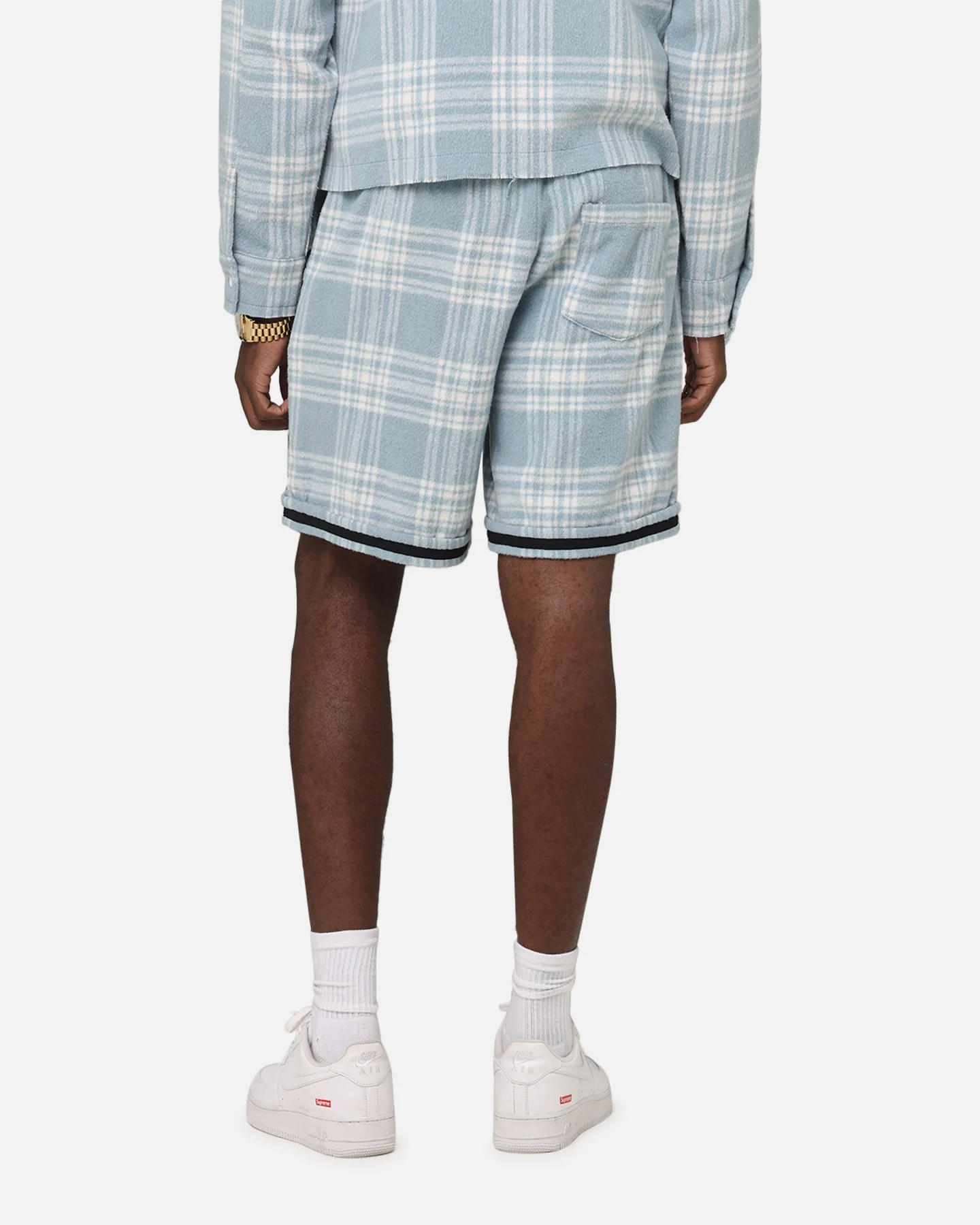 XXIII Plaid Ball Shorts Blue - Image 6