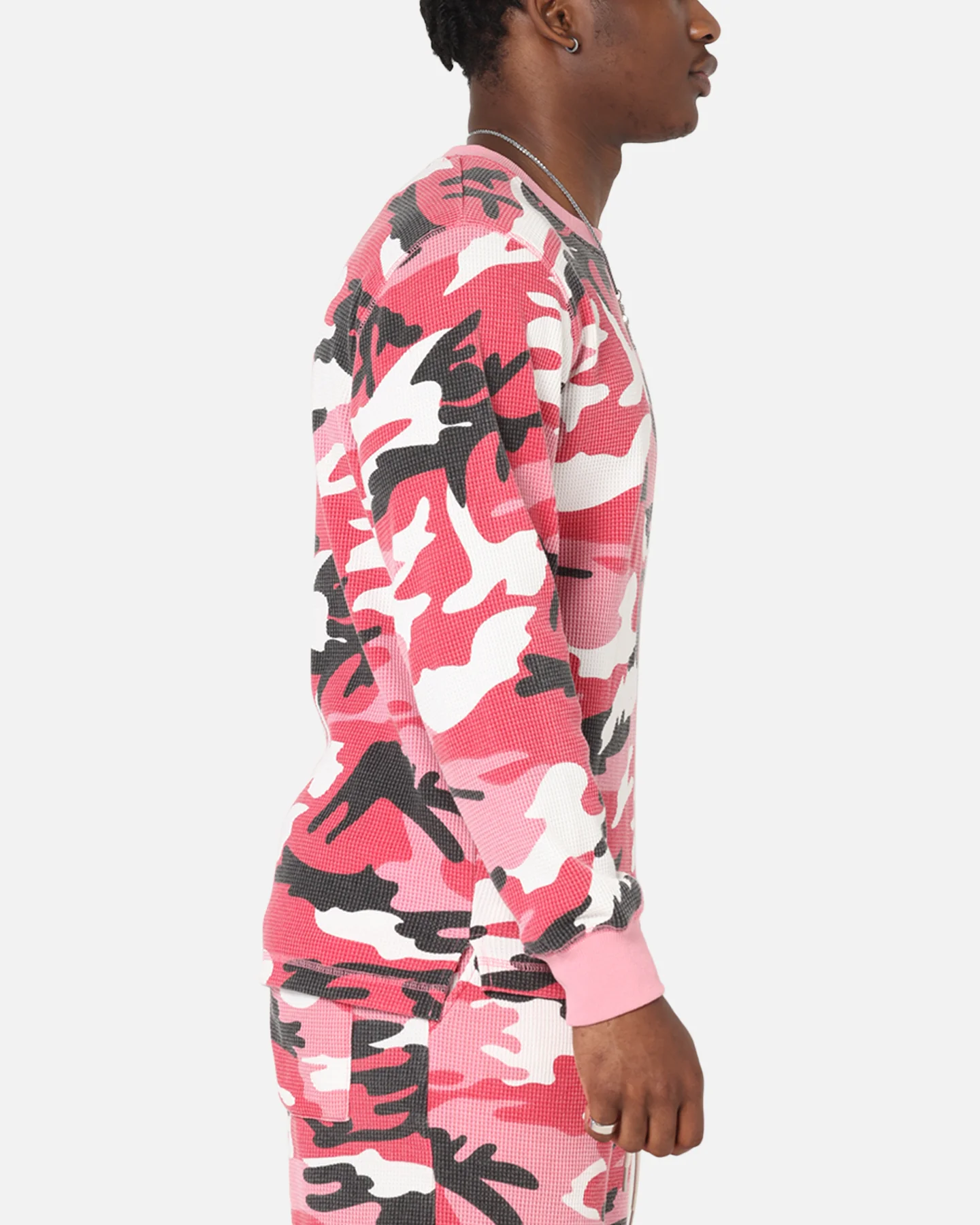XXIII Printed Thermal Long Sleeve T-Shirt Pink Camo - Image 4