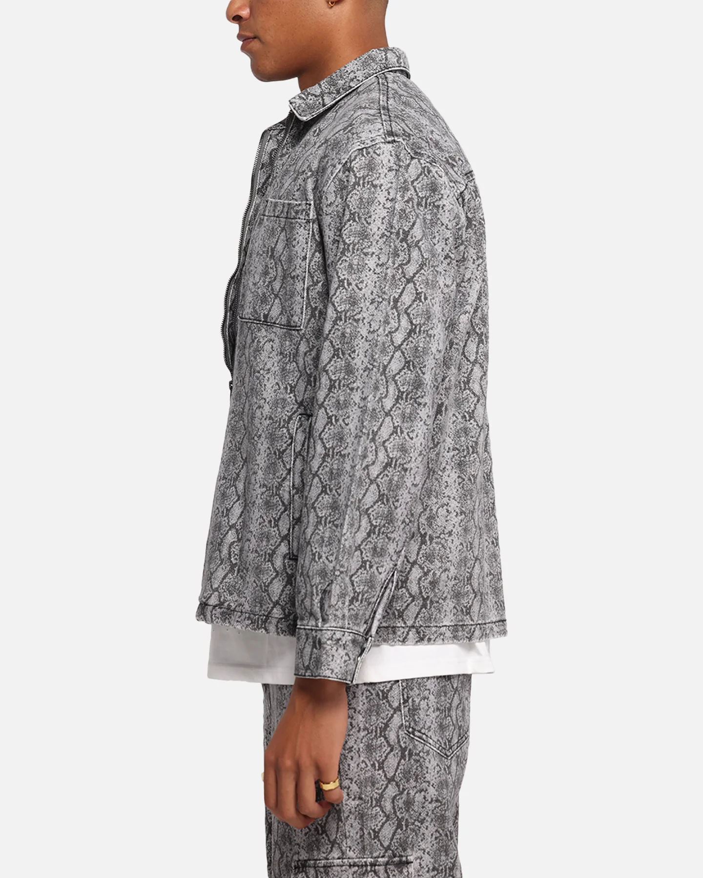 XXIII Snake Skin Jacket Black Snake Print - Image 5