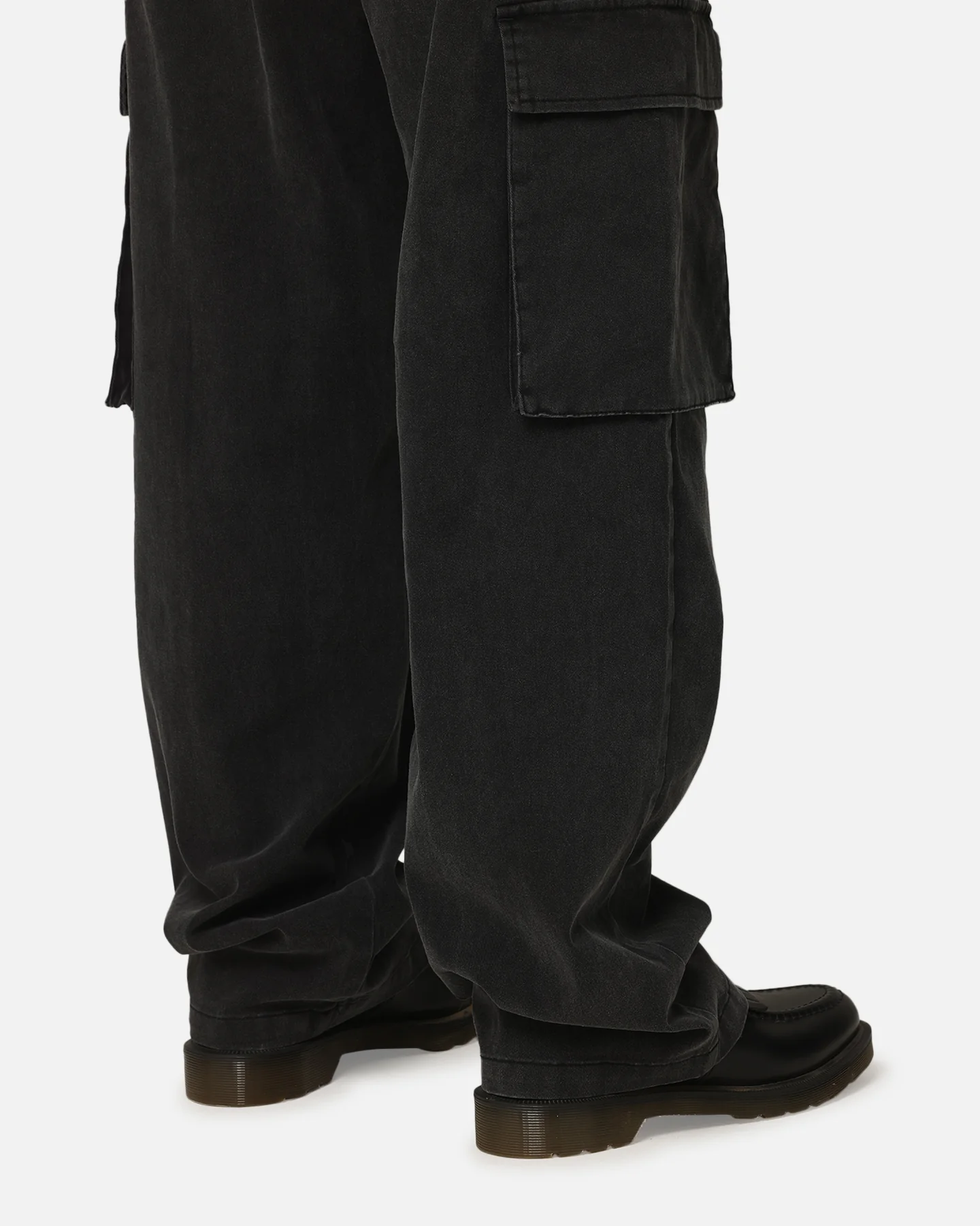 XXIII Tie Up Cargo Pants Washed Black - Image 4