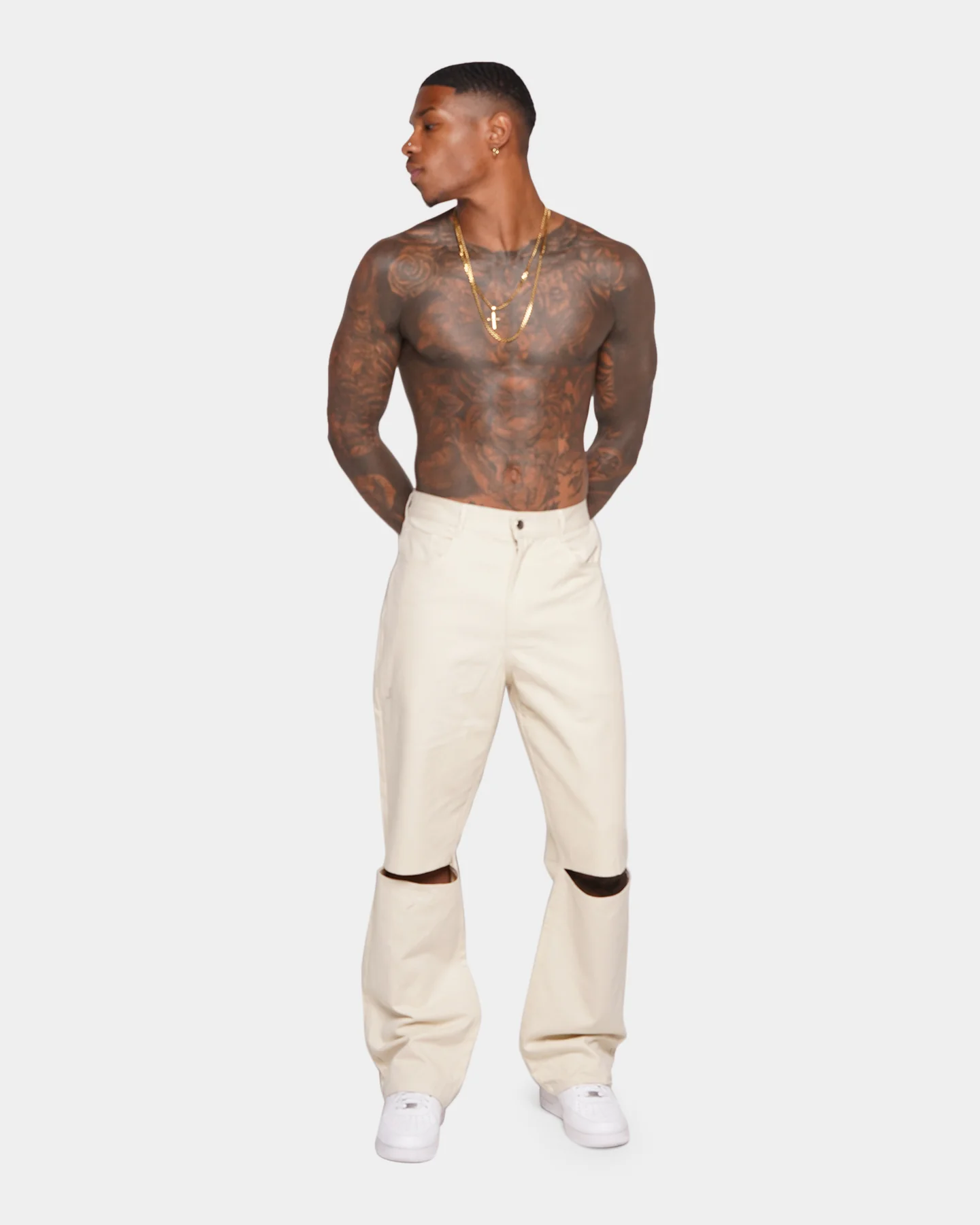 XXIII Tralee Wide Leg Pants Cream - Image 2
